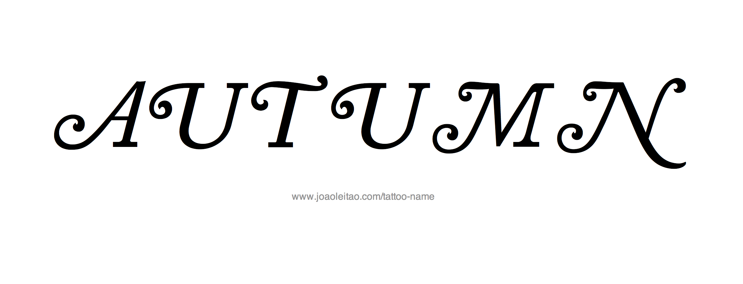 Tattoo Design Name Autumn 