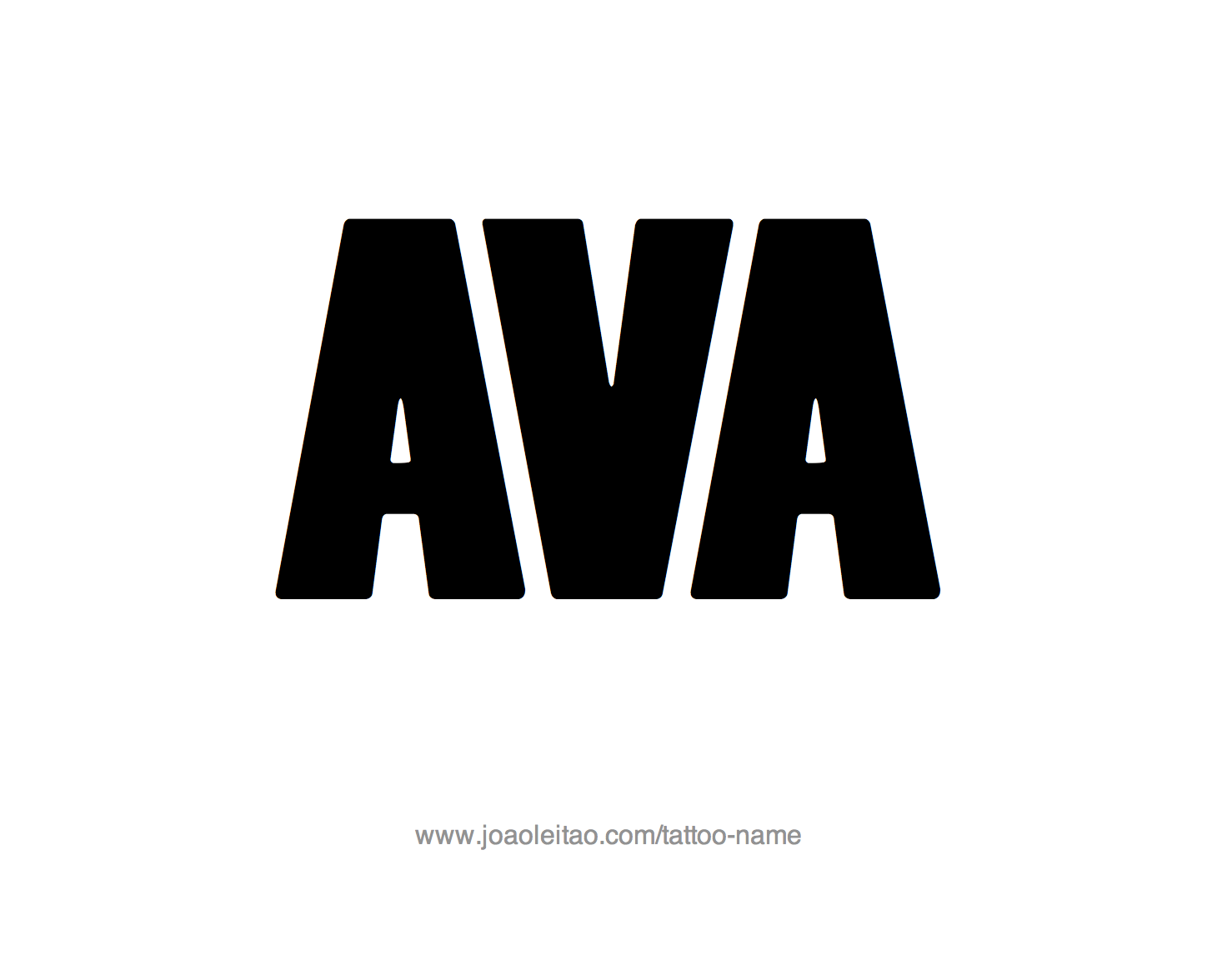 Tattoo Design Name Ava 