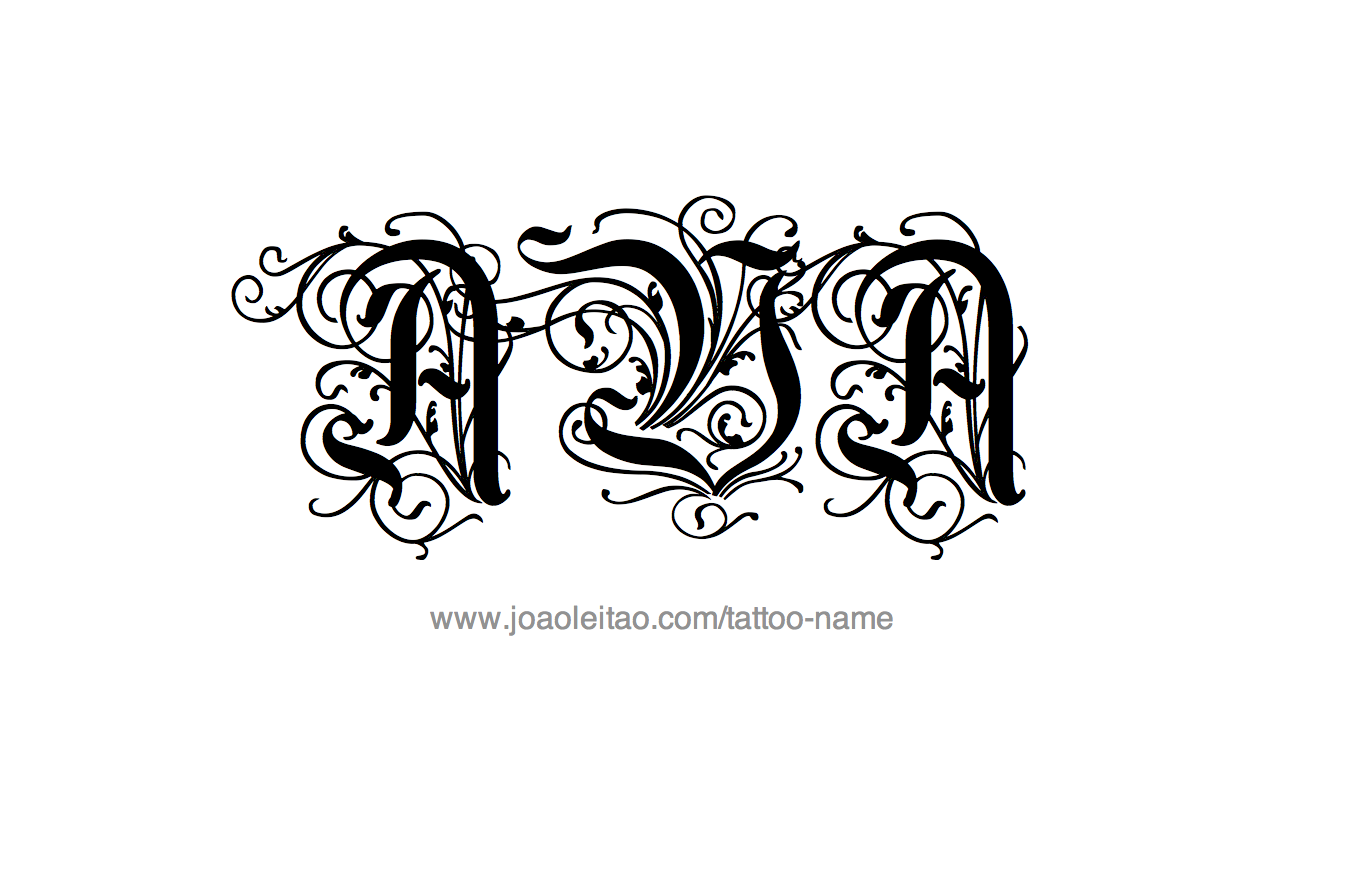 Tattoo Design Name Ava 