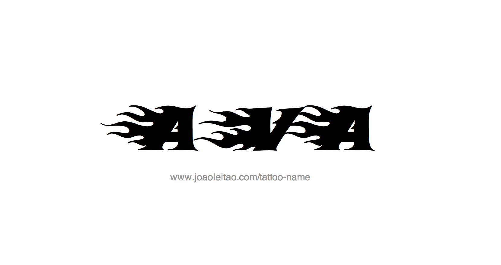 Tattoo Design Name Ava 