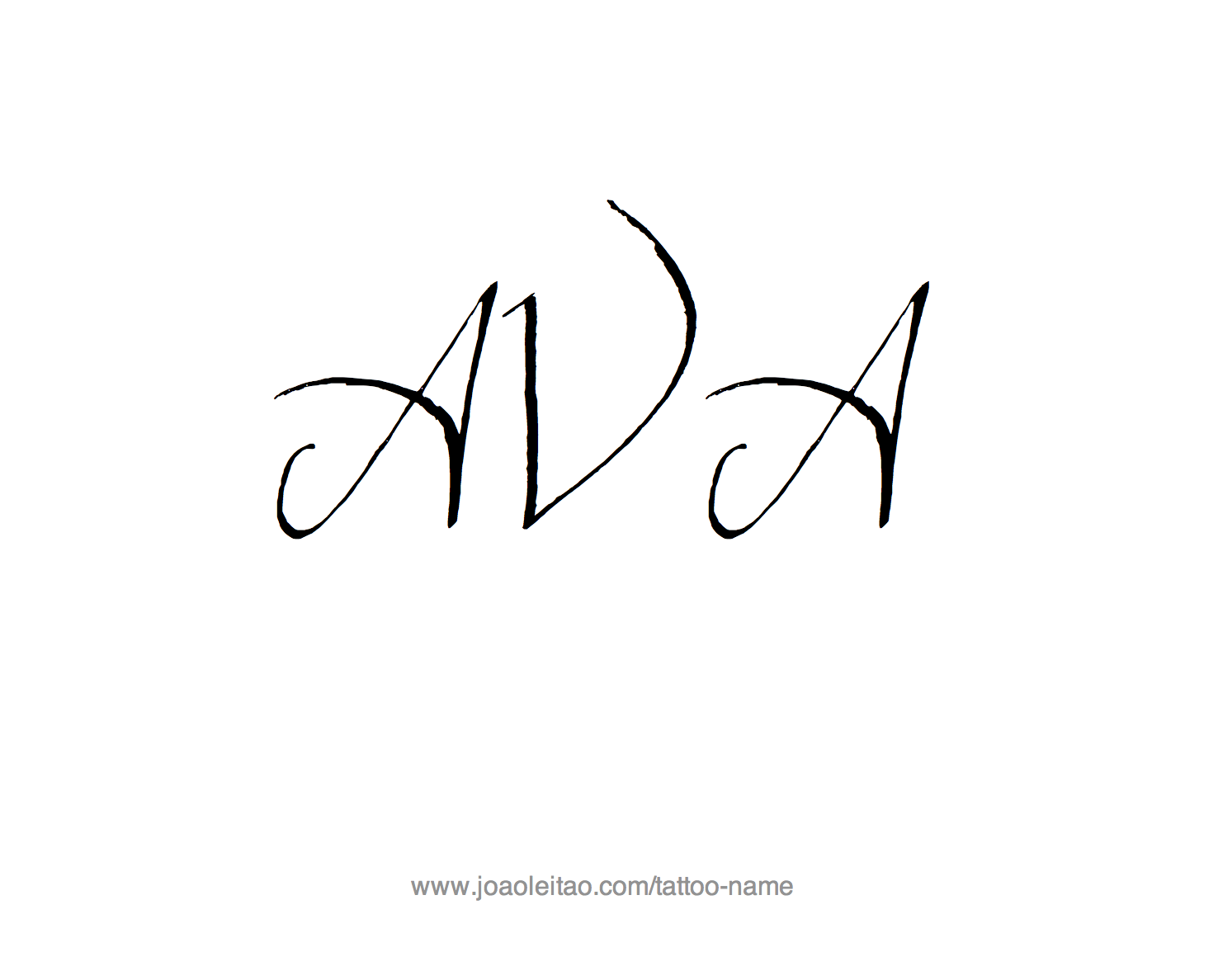 Tattoo Design Name Ava 