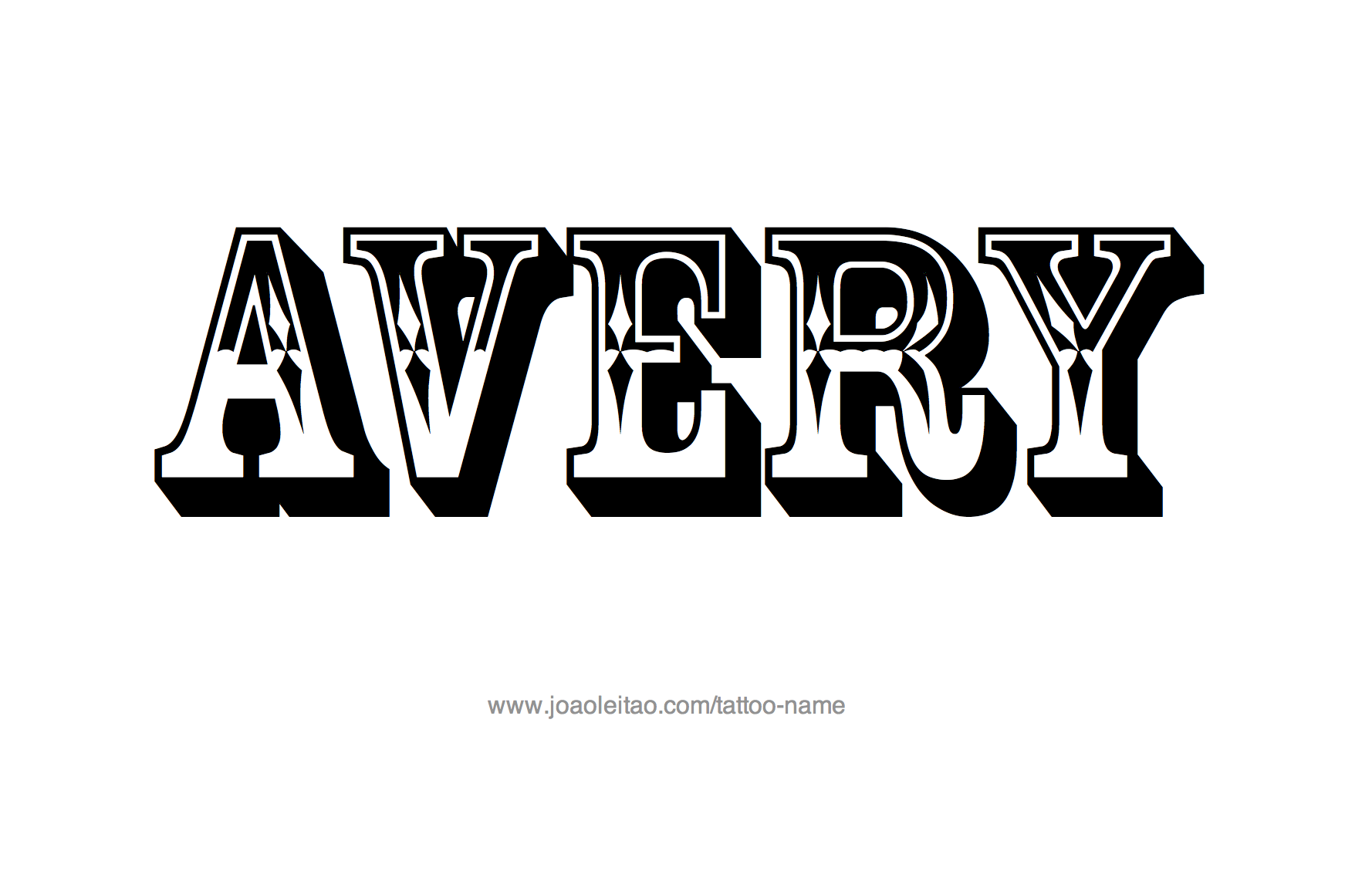 Tattoo Design Name Avery 