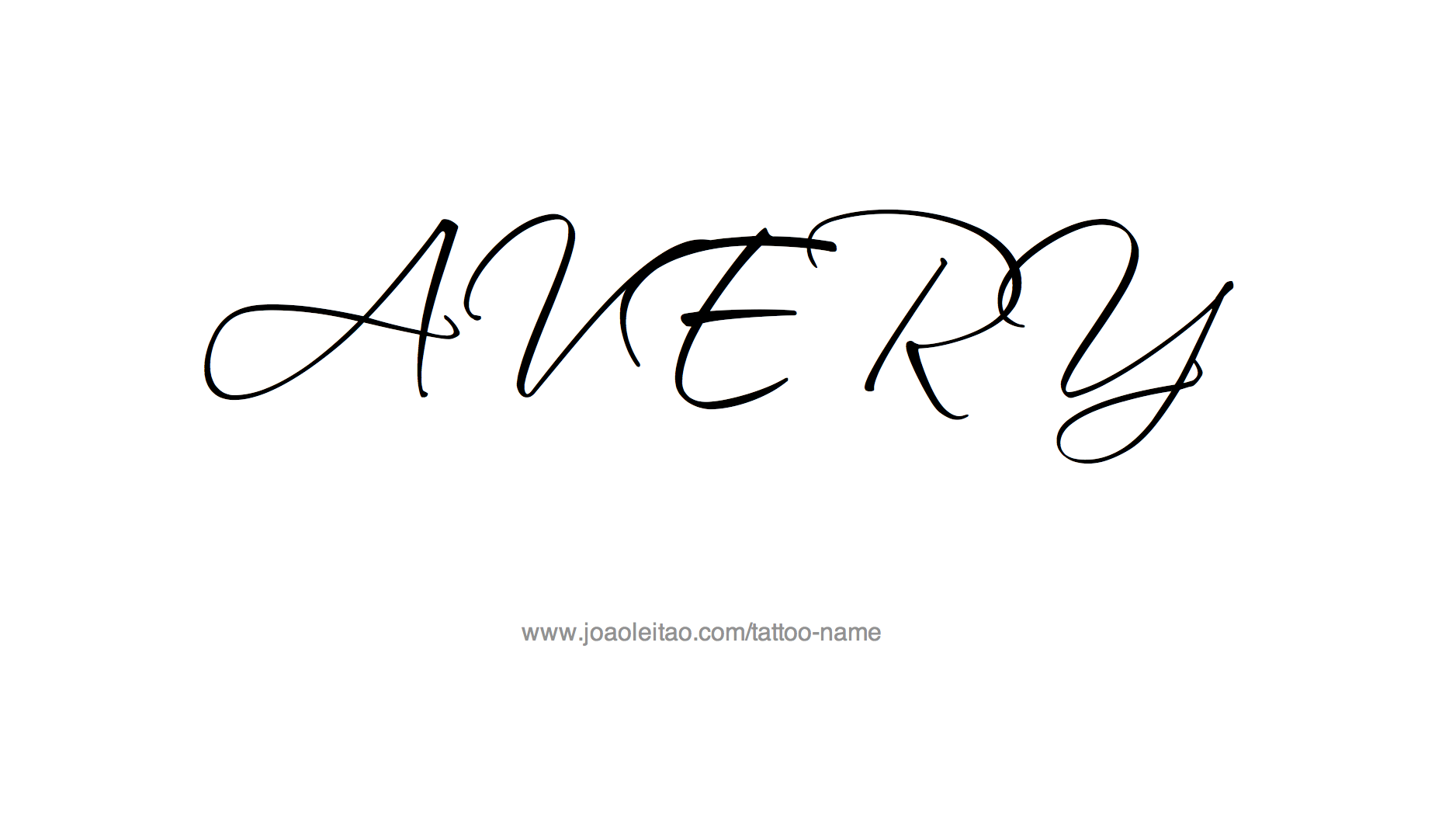 Tattoo Design Name Avery 