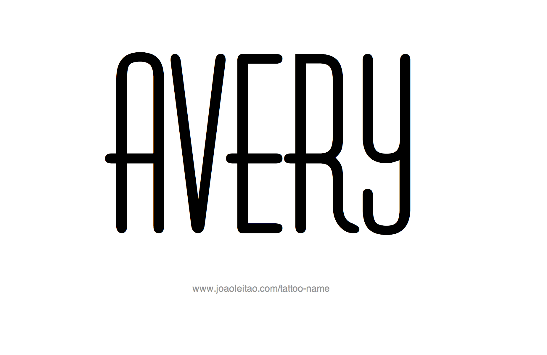 Tattoo Design Name Avery 