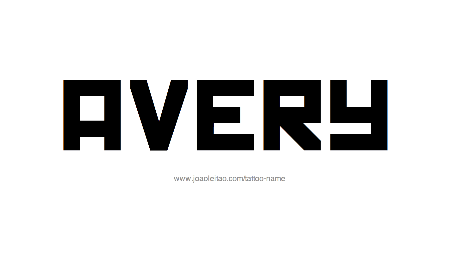 Tattoo Design Name Avery 