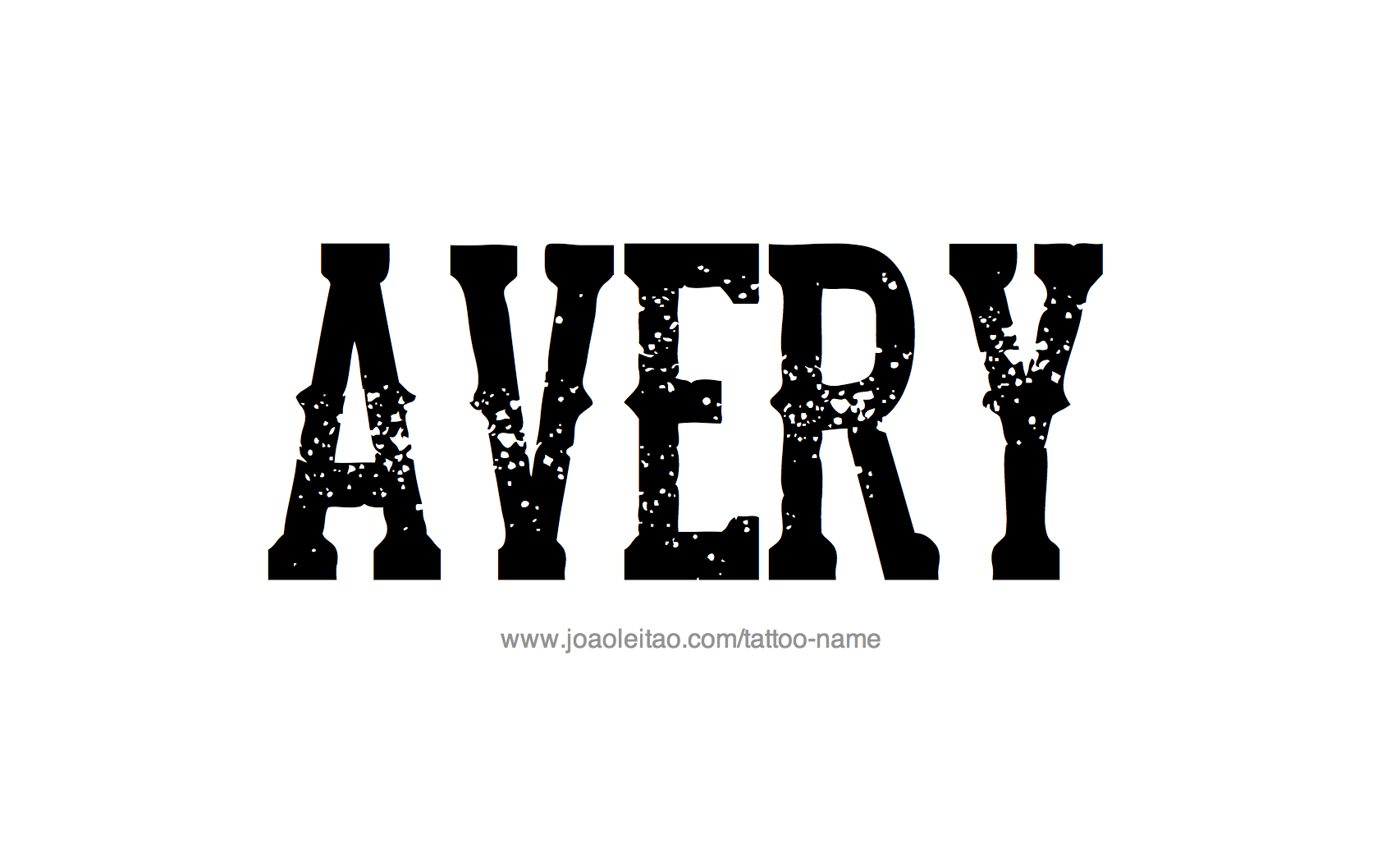 Tattoo Design Name Avery 