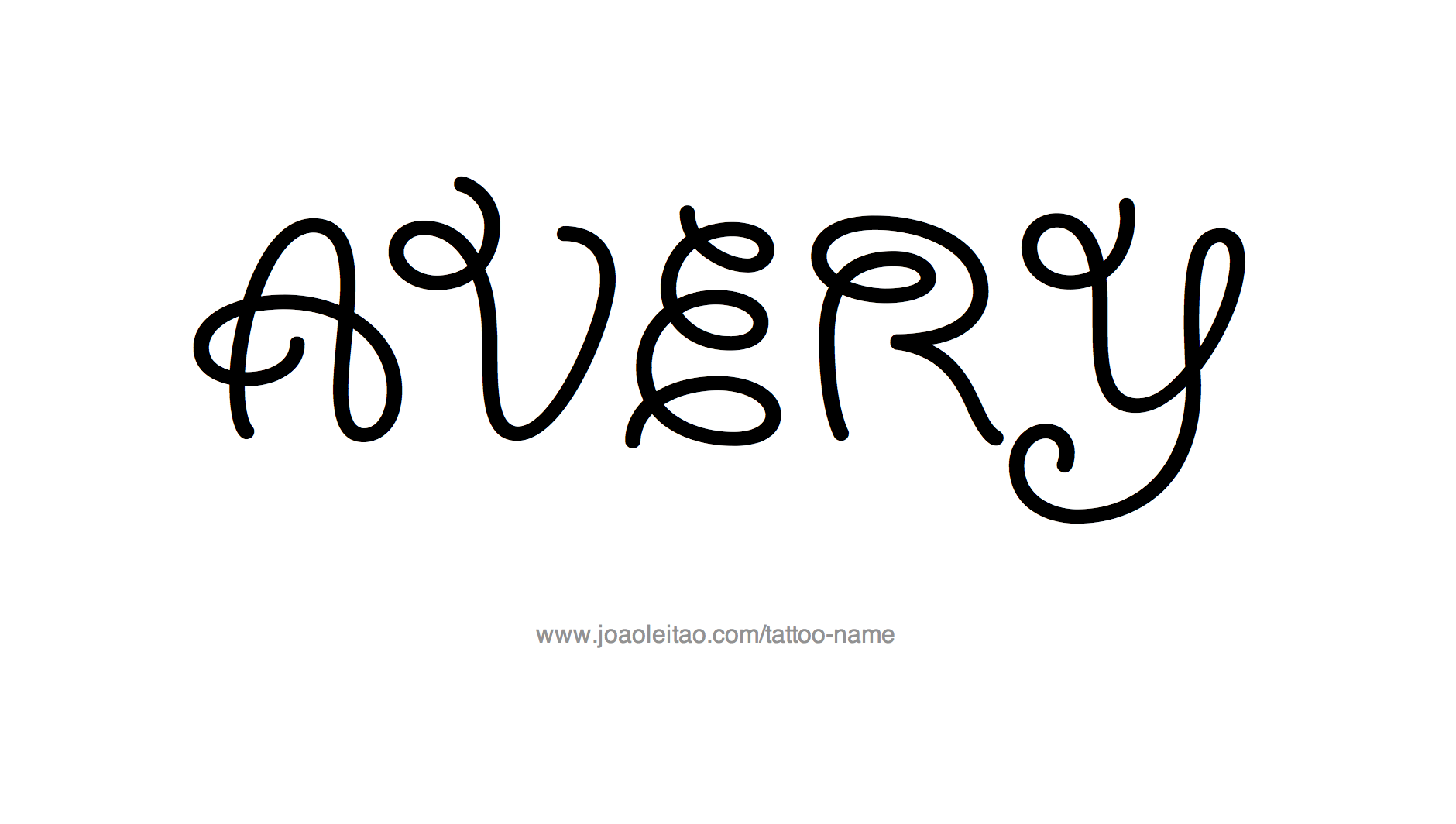 Tattoo Design Name Avery 