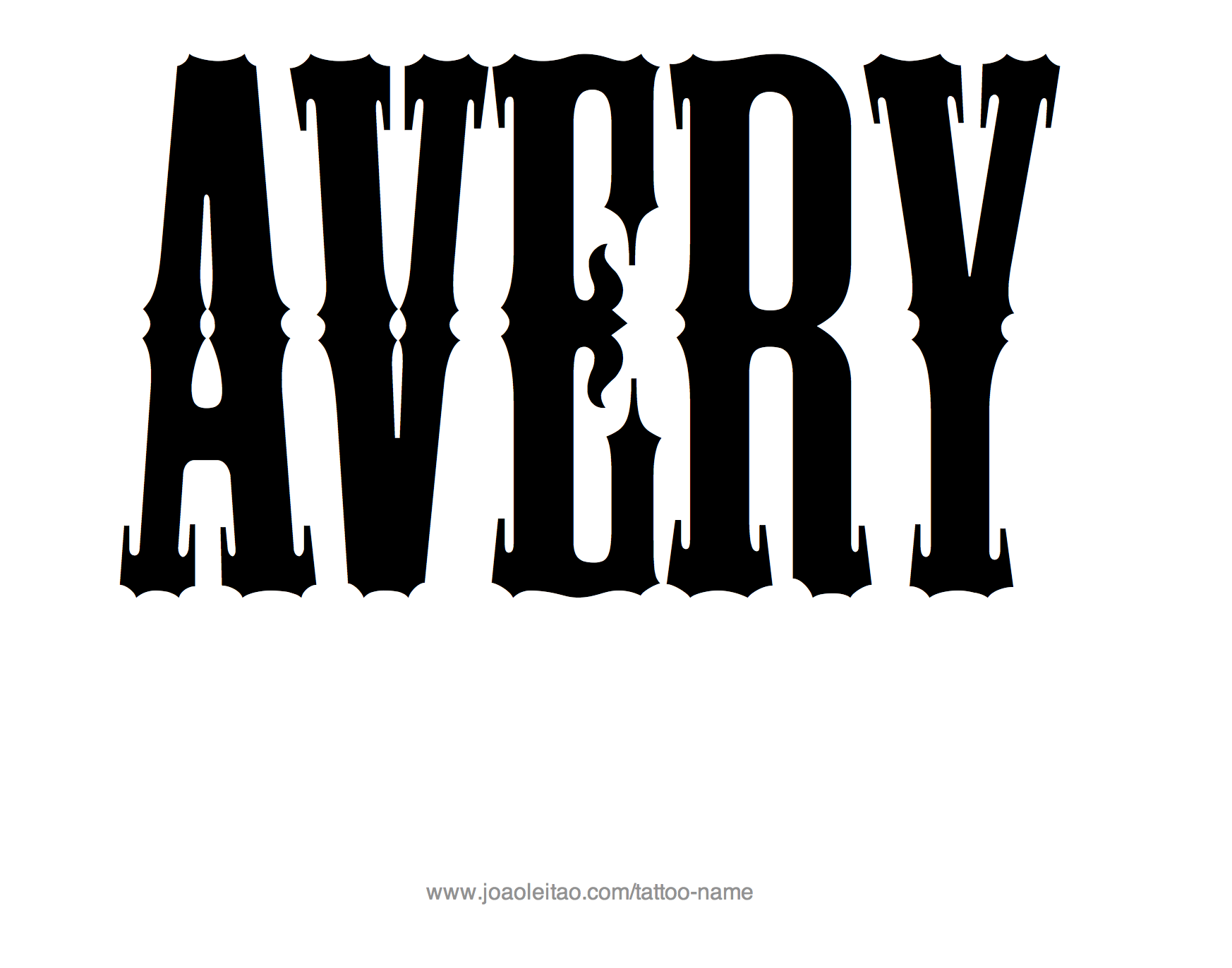 Tattoo Design Name Avery 