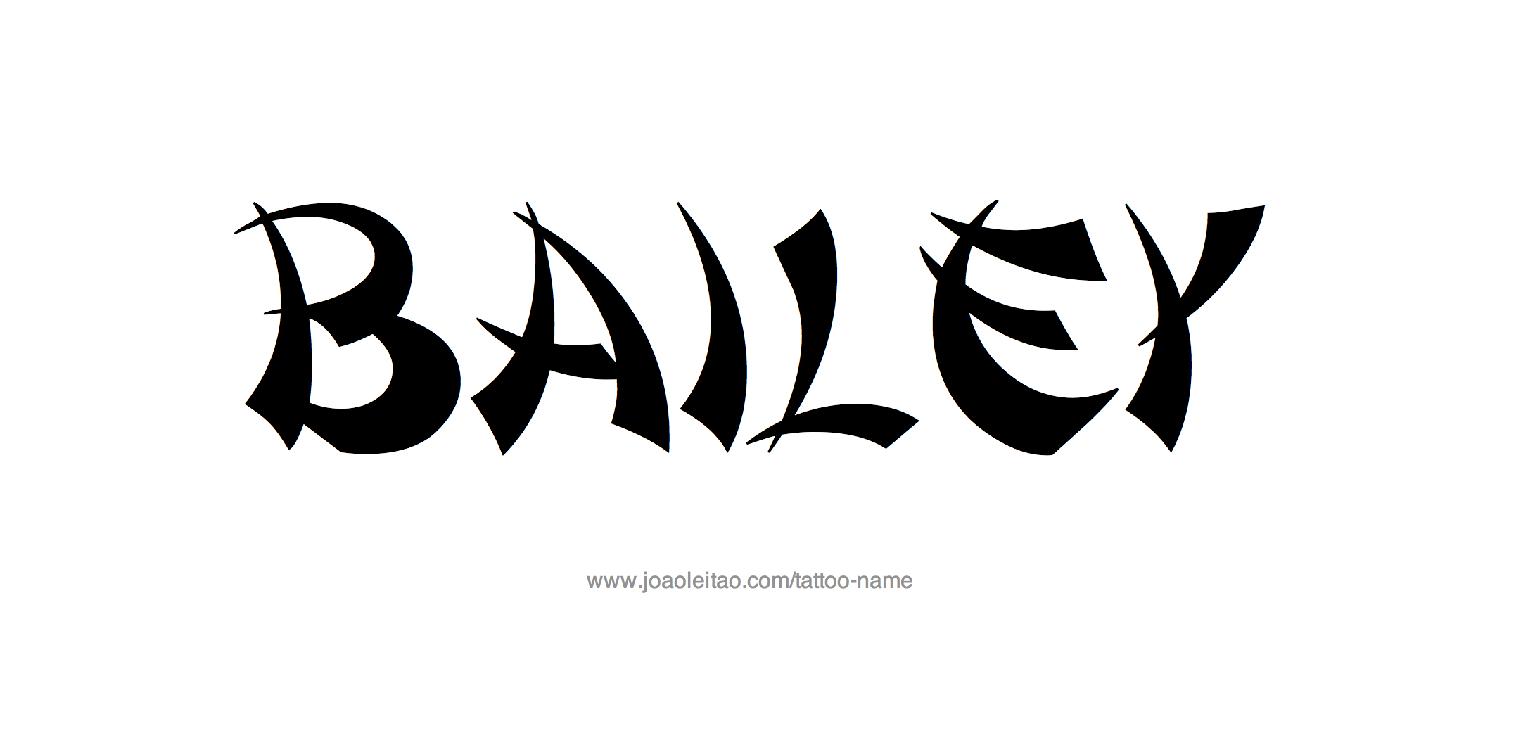 Tattoo Design Name Bailey 