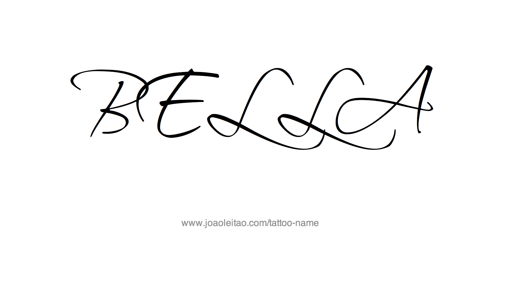 Tattoo Design Name Bella 