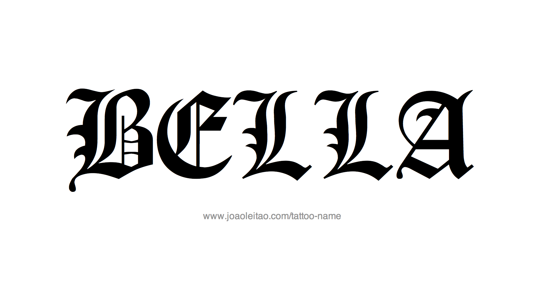 Tattoo Design Name Bella 