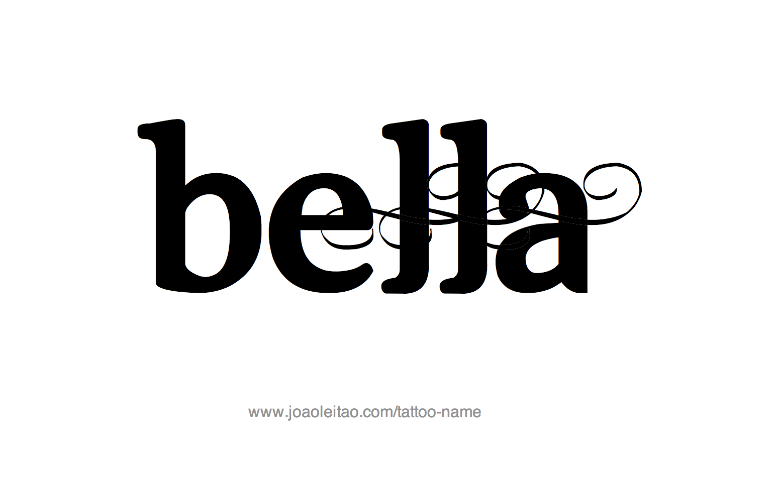 Tattoo Design Name Bella 