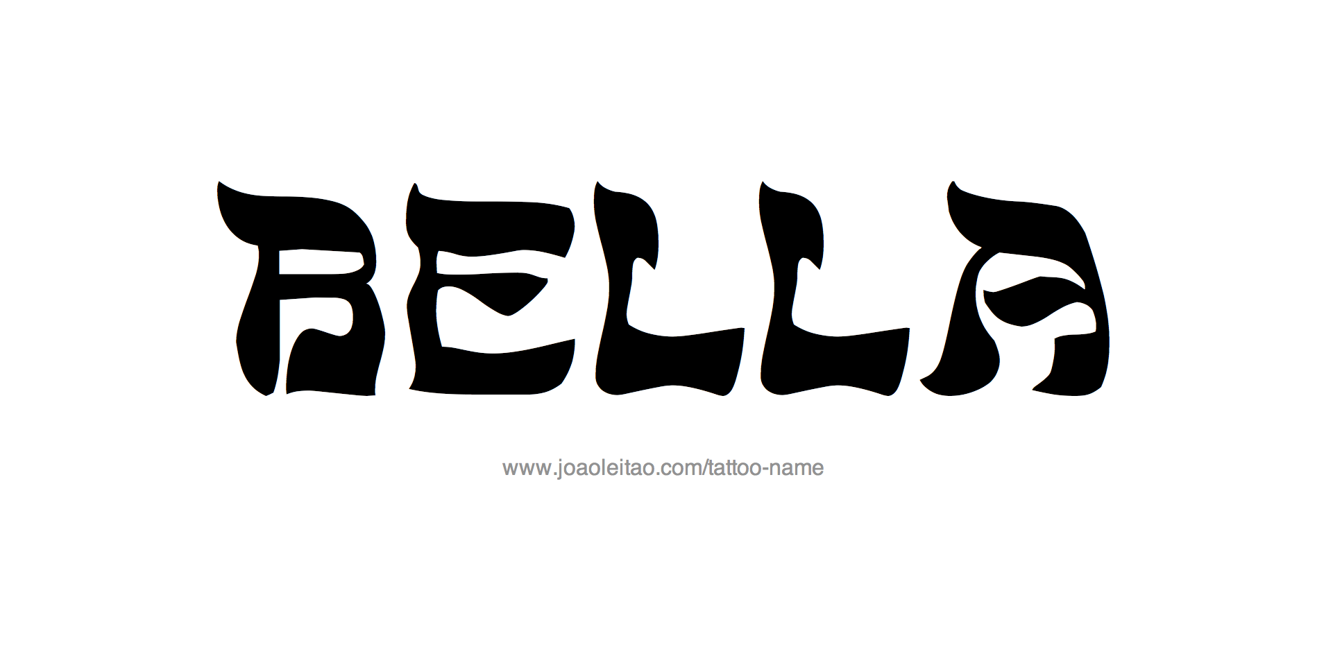 Tattoo Design Name Bella 