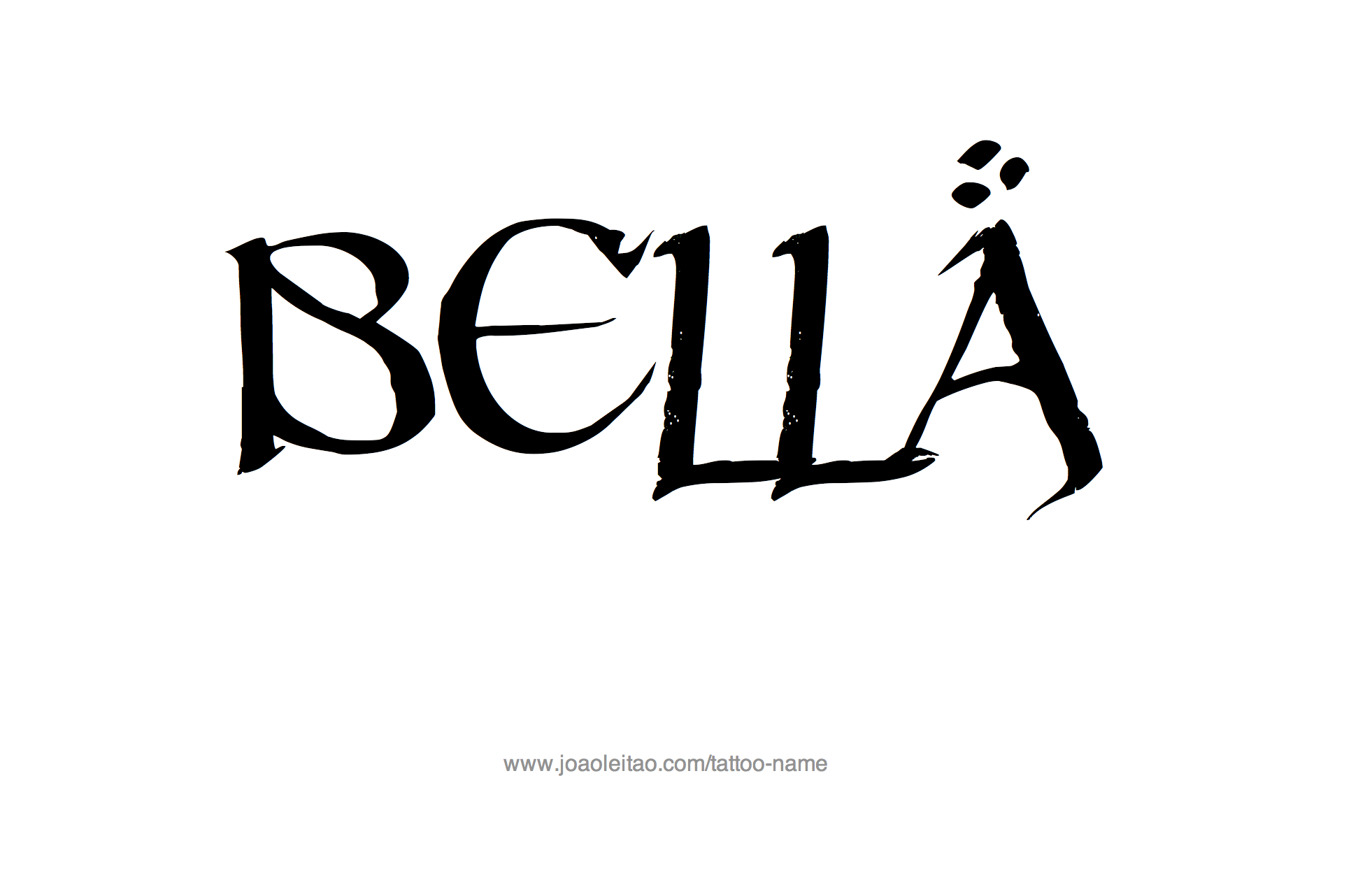 Tattoo Design Name Bella 