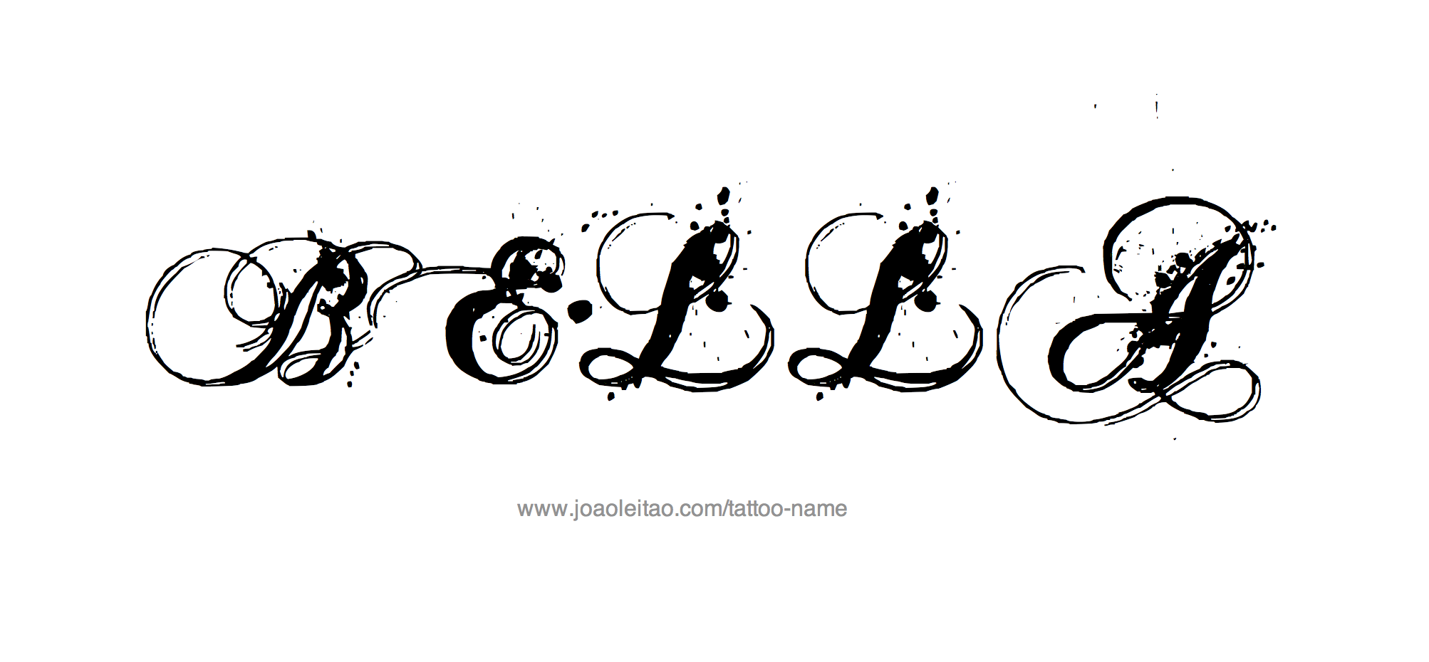 Tattoo Design Name Bella 