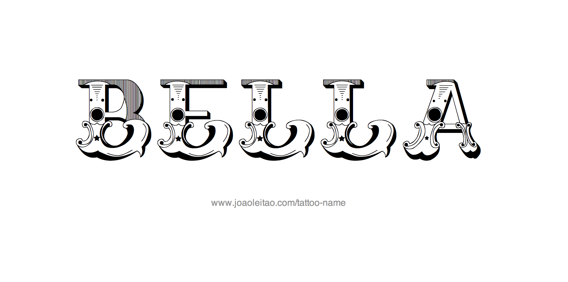 Tattoo Design Name Bella 