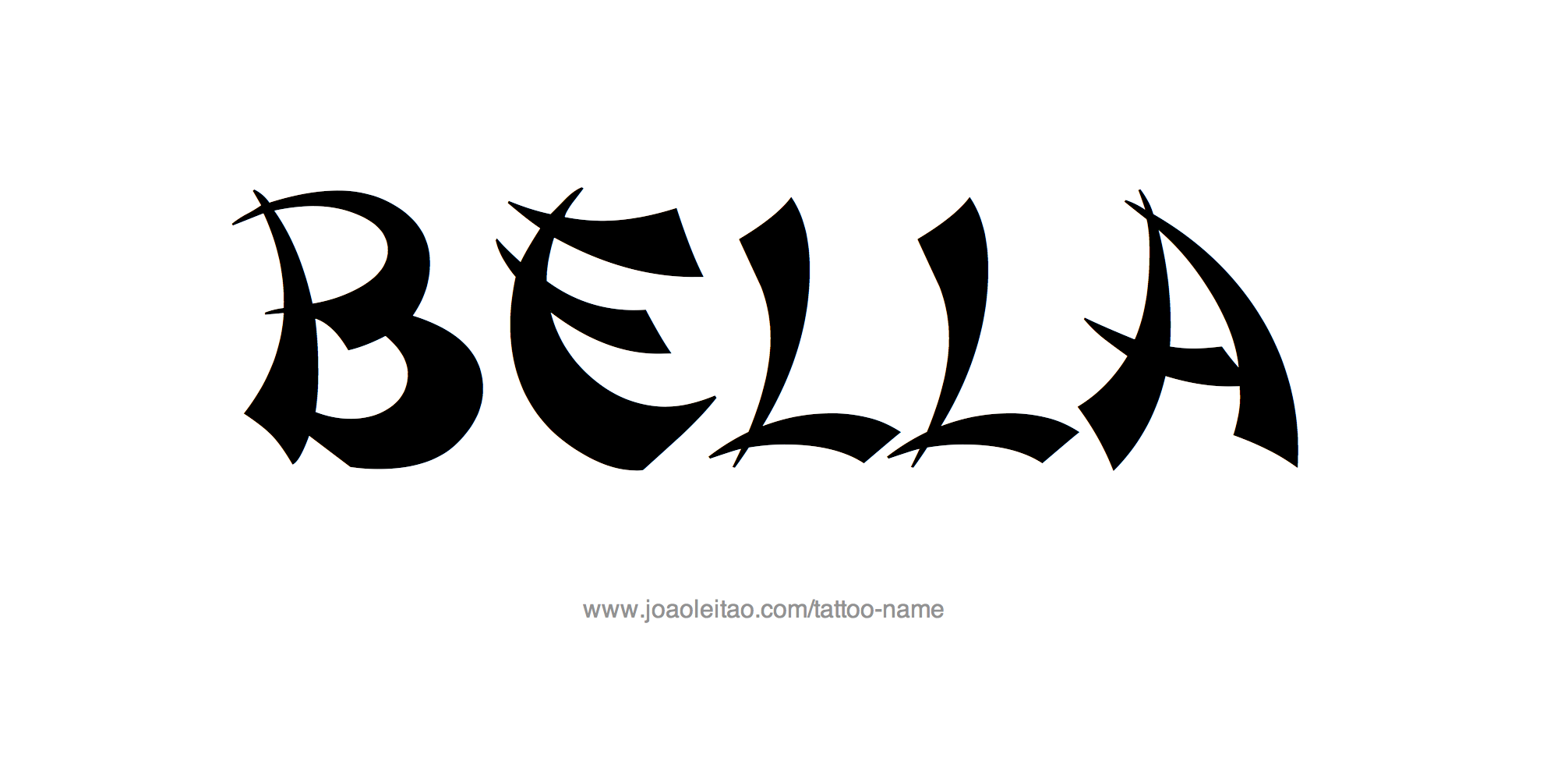 Tattoo Design Name Bella 