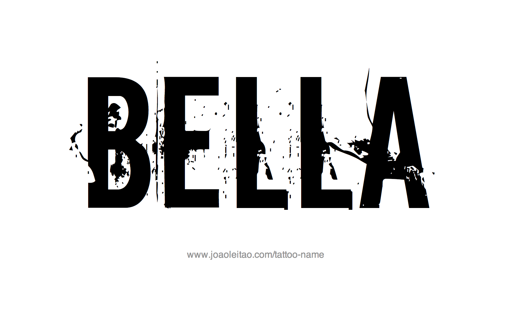 Tattoo Design Name Bella 