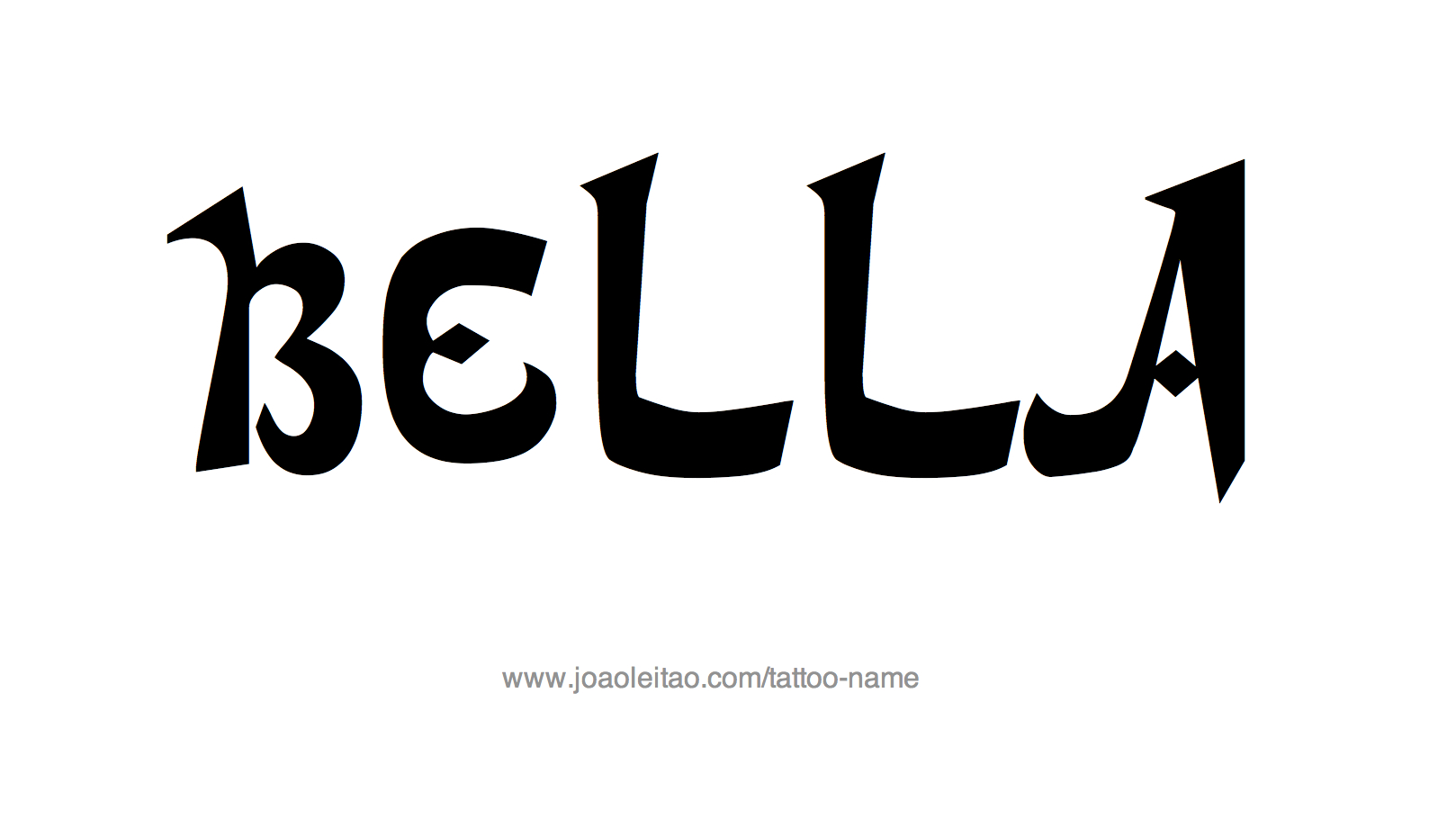 Tattoo Design Name Bella 