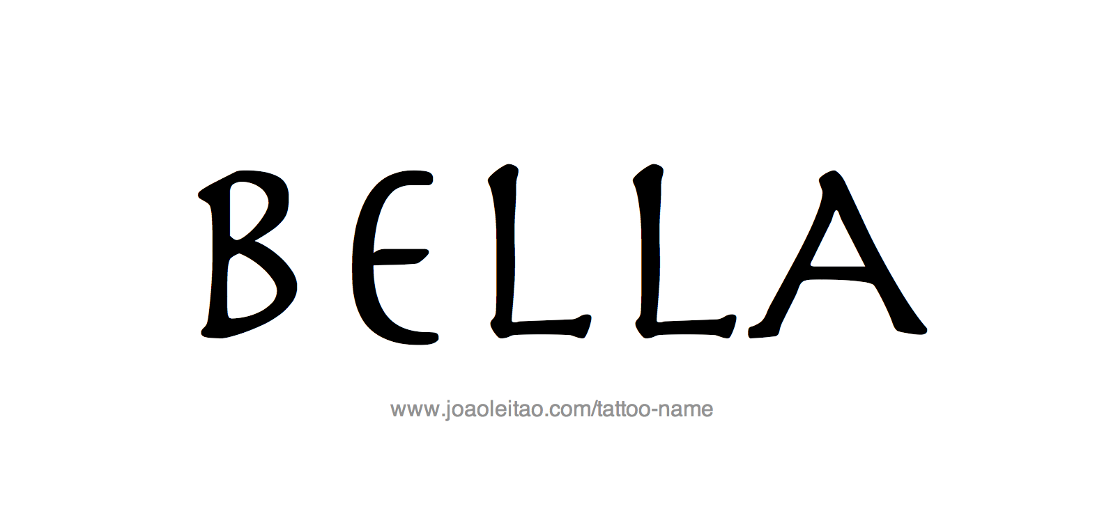 Tattoo Design Name Bella 