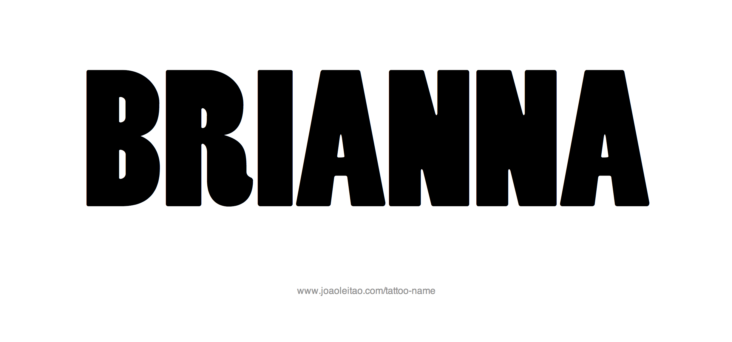 Tattoo Design Name Brianna 