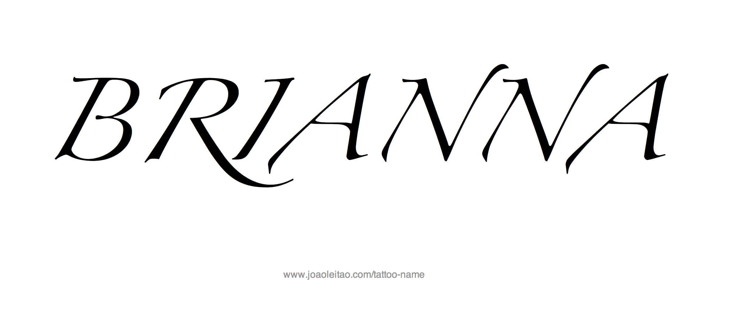 Tattoo Design Name Brianna 