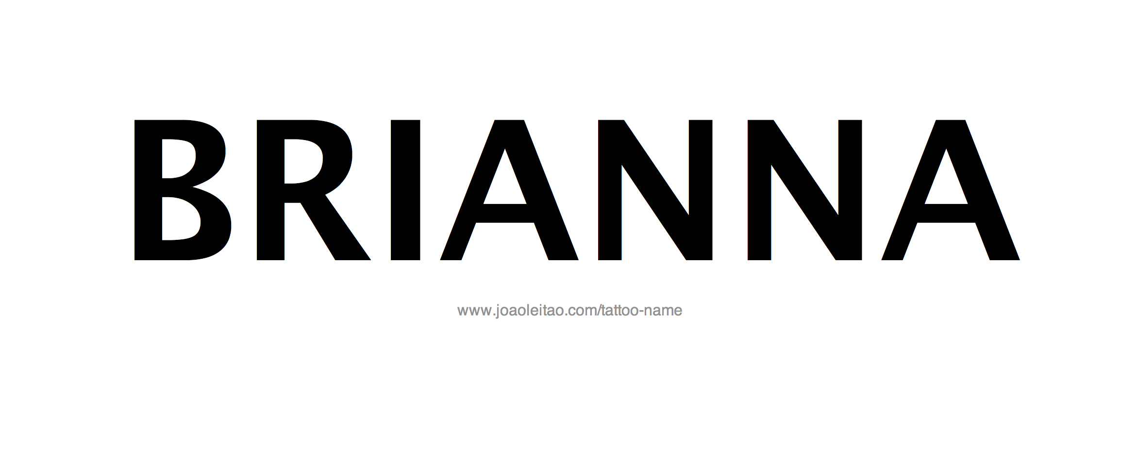 Tattoo Design Name Brianna 