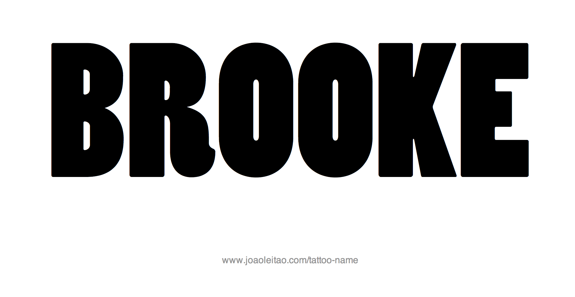 Tattoo Design Name Brooke 