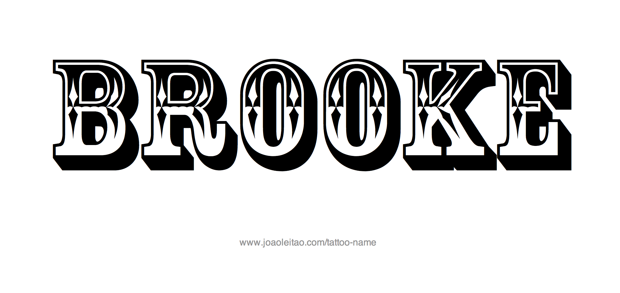 Tattoo Design Name Brooke 