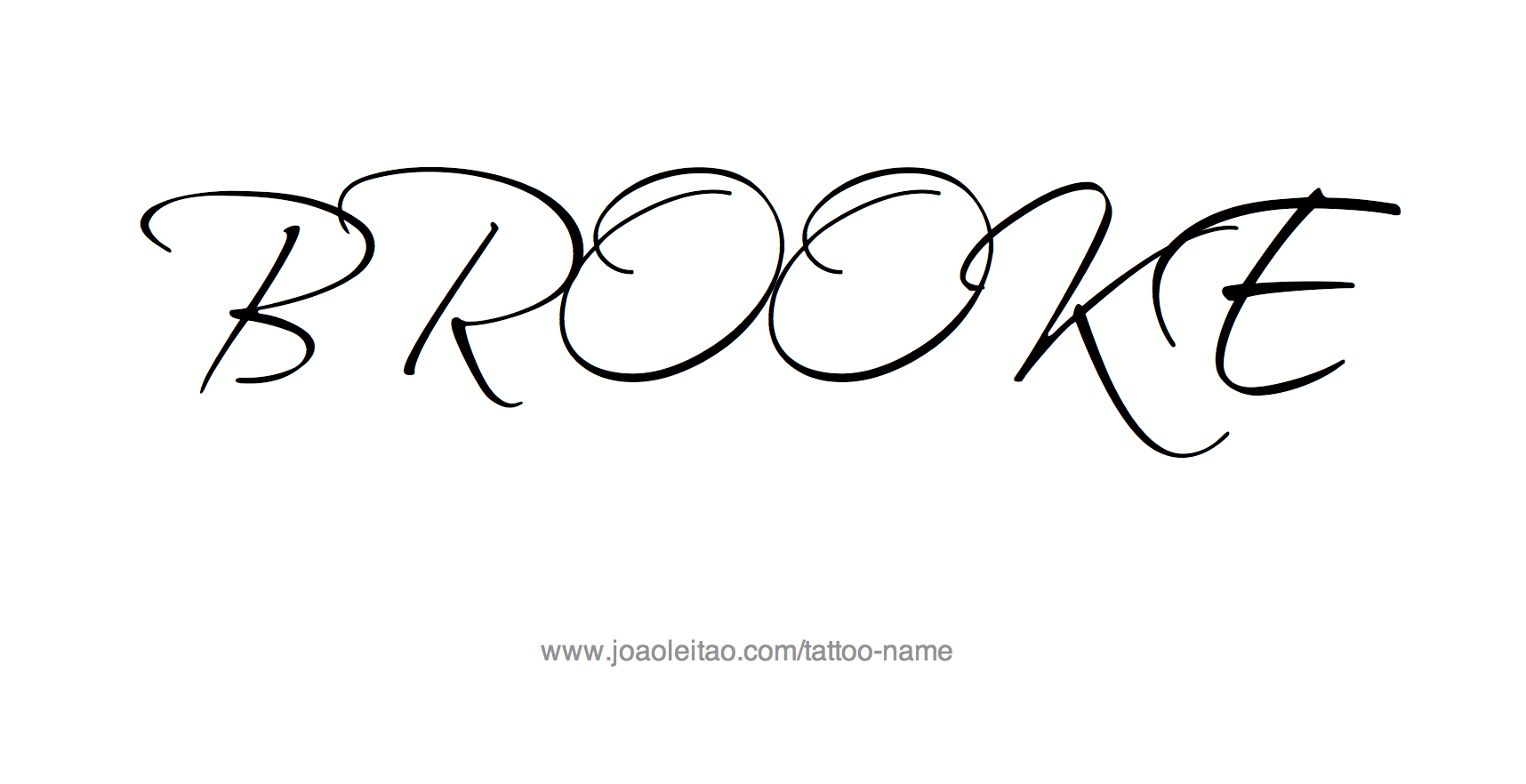 Tattoo Design Name Brooke 