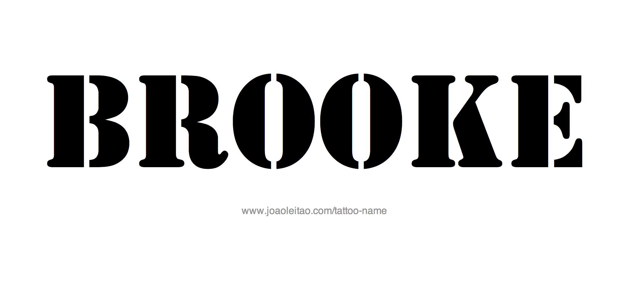 Tattoo Design Name Brooke 