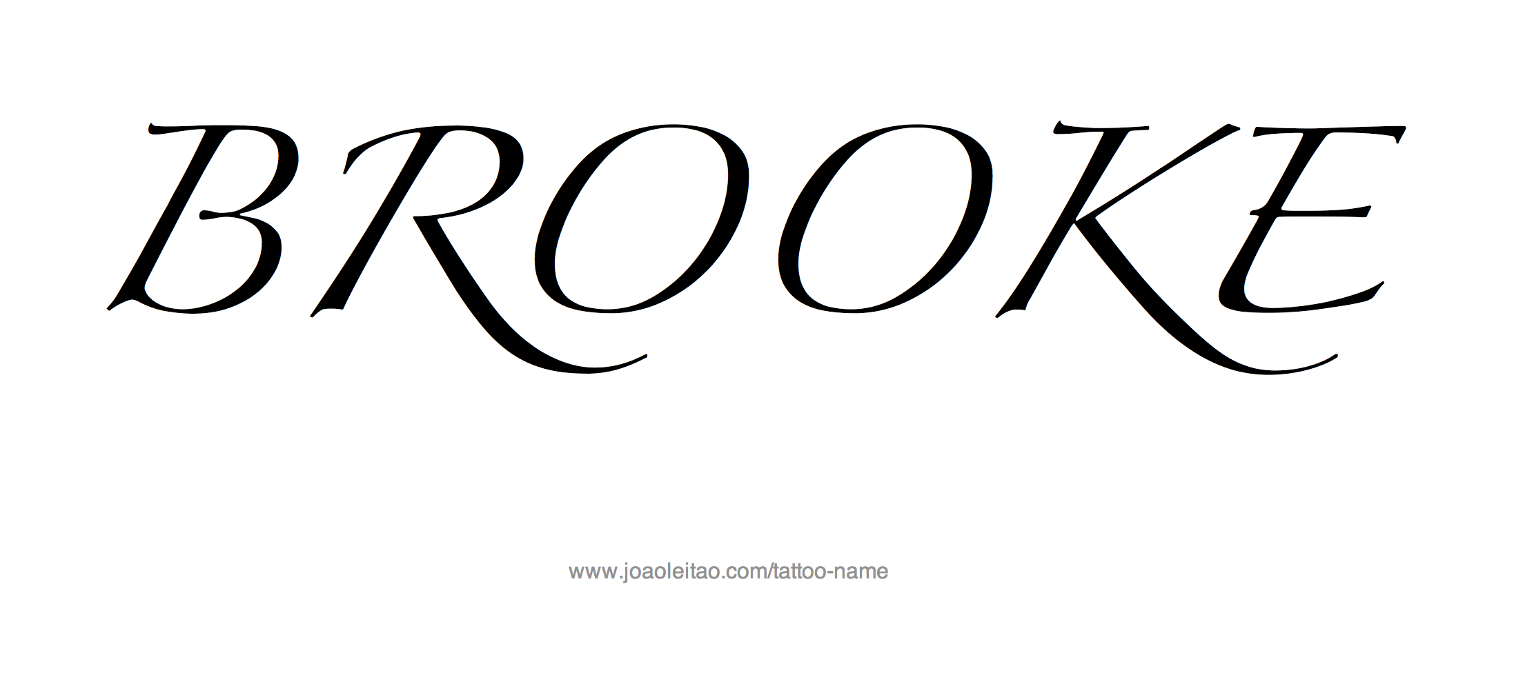 Tattoo Design Name Brooke 