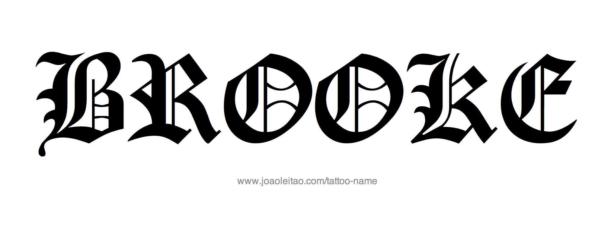 Tattoo Design Name Brooke 