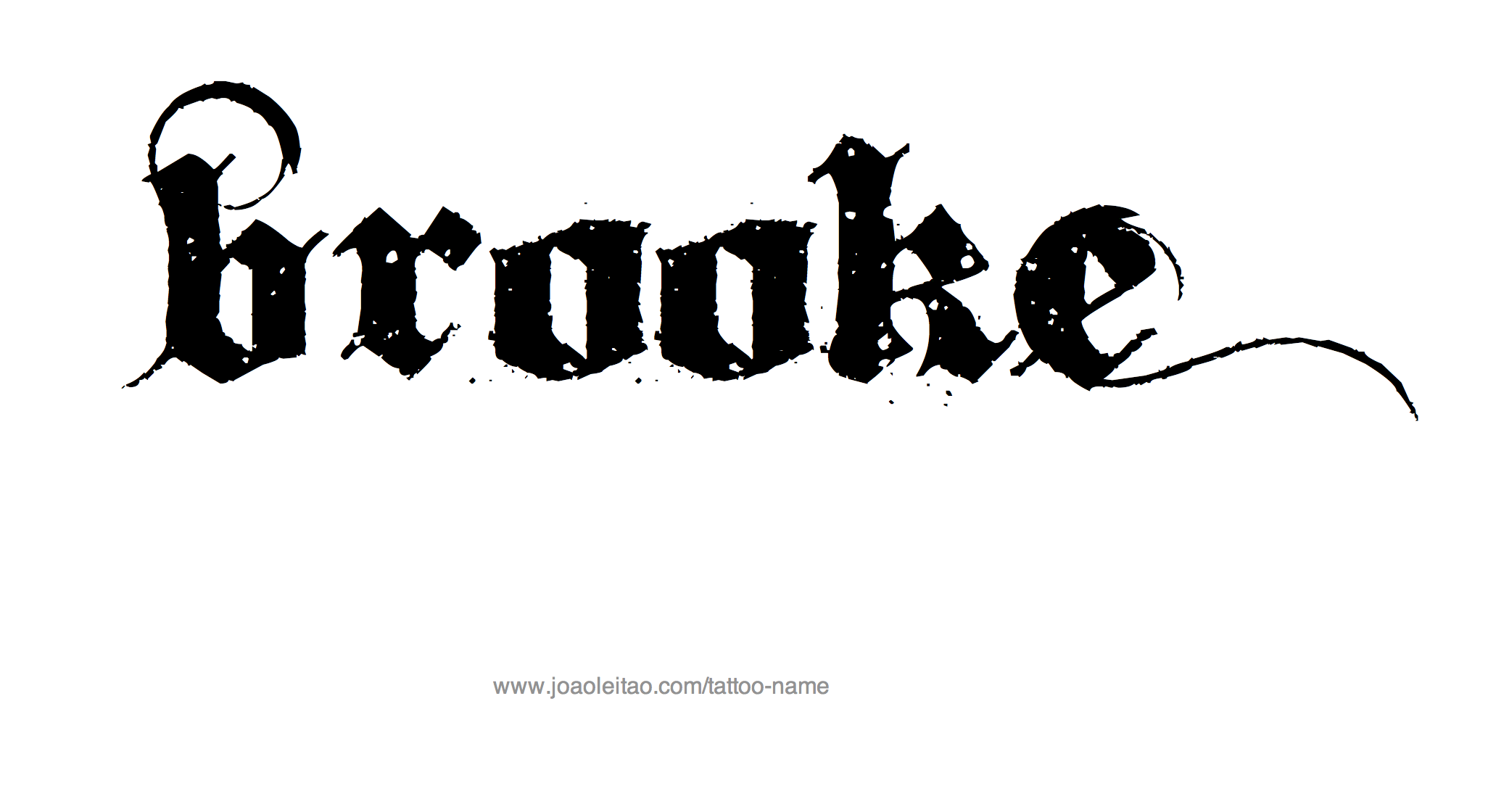 Tattoo Design Name Brooke 