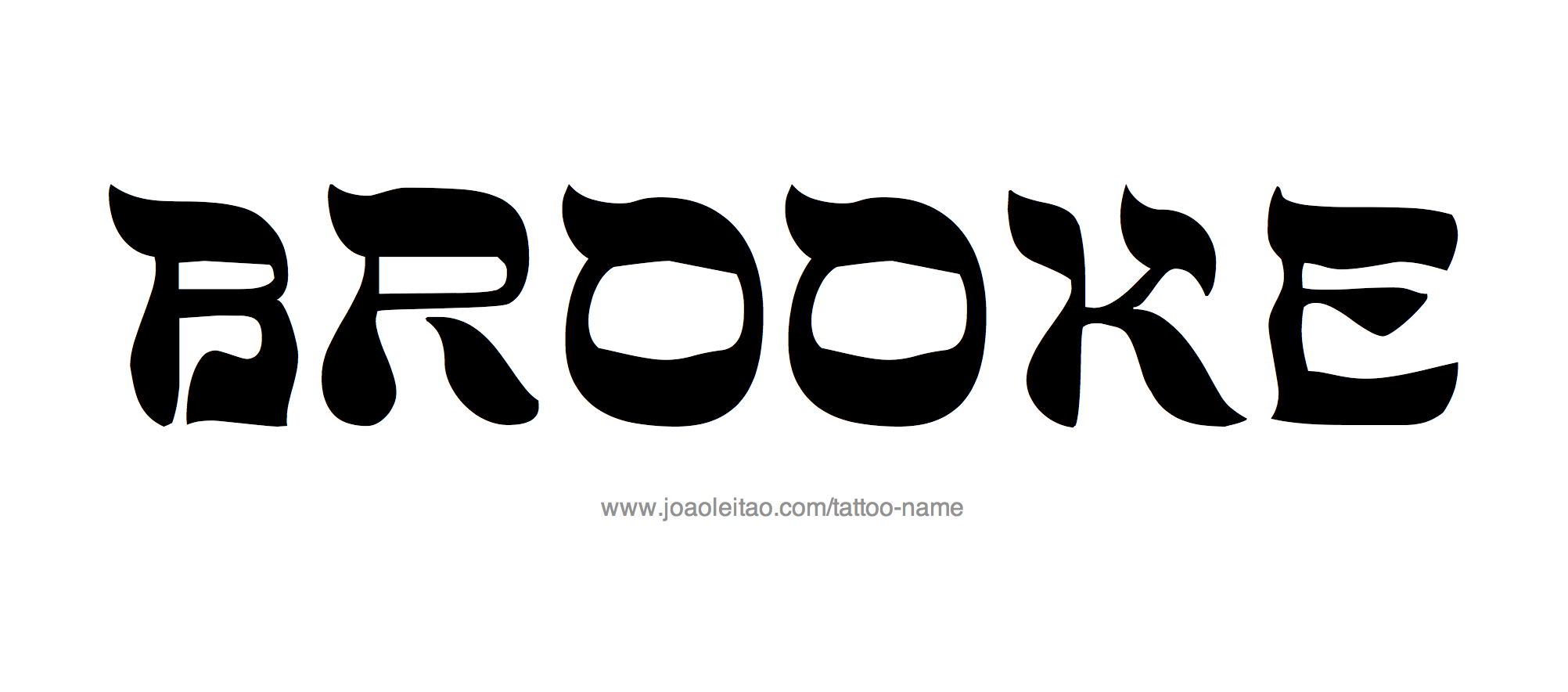 Tattoo Design Name Brooke 