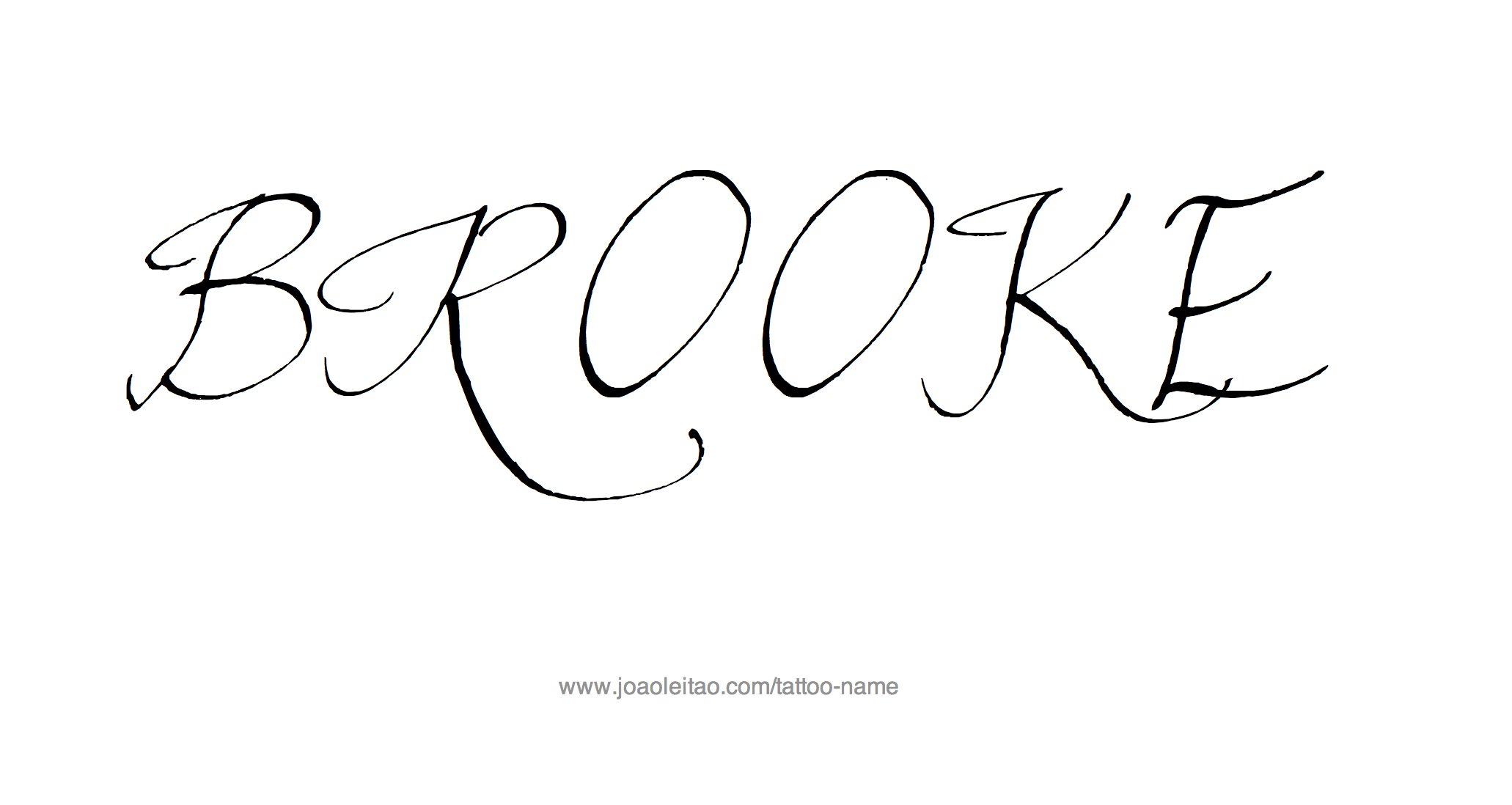 Tattoo Design Name Brooke 