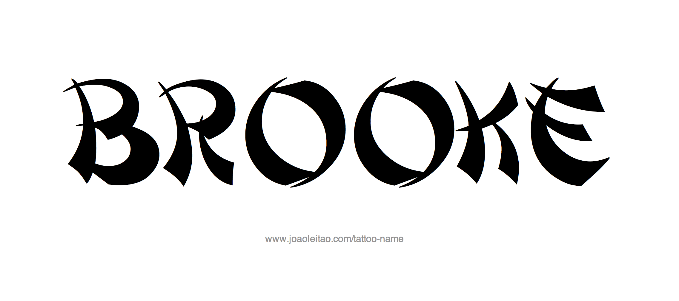 Tattoo Design Name Brooke 