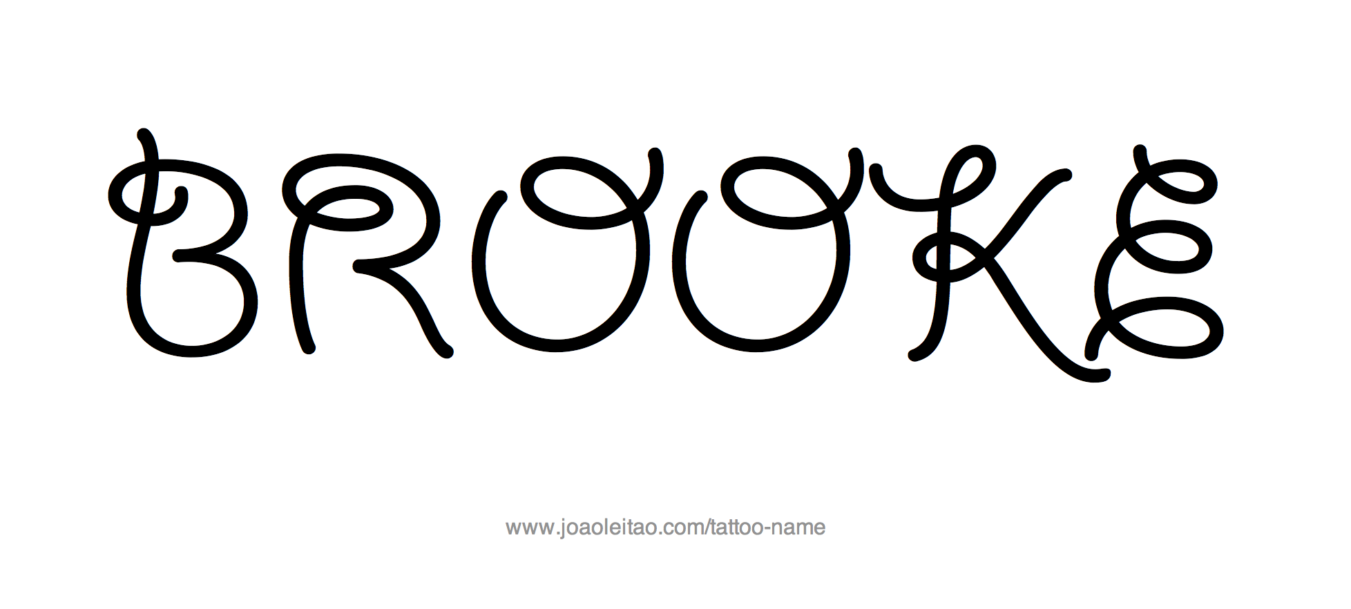 Tattoo Design Name Brooke 