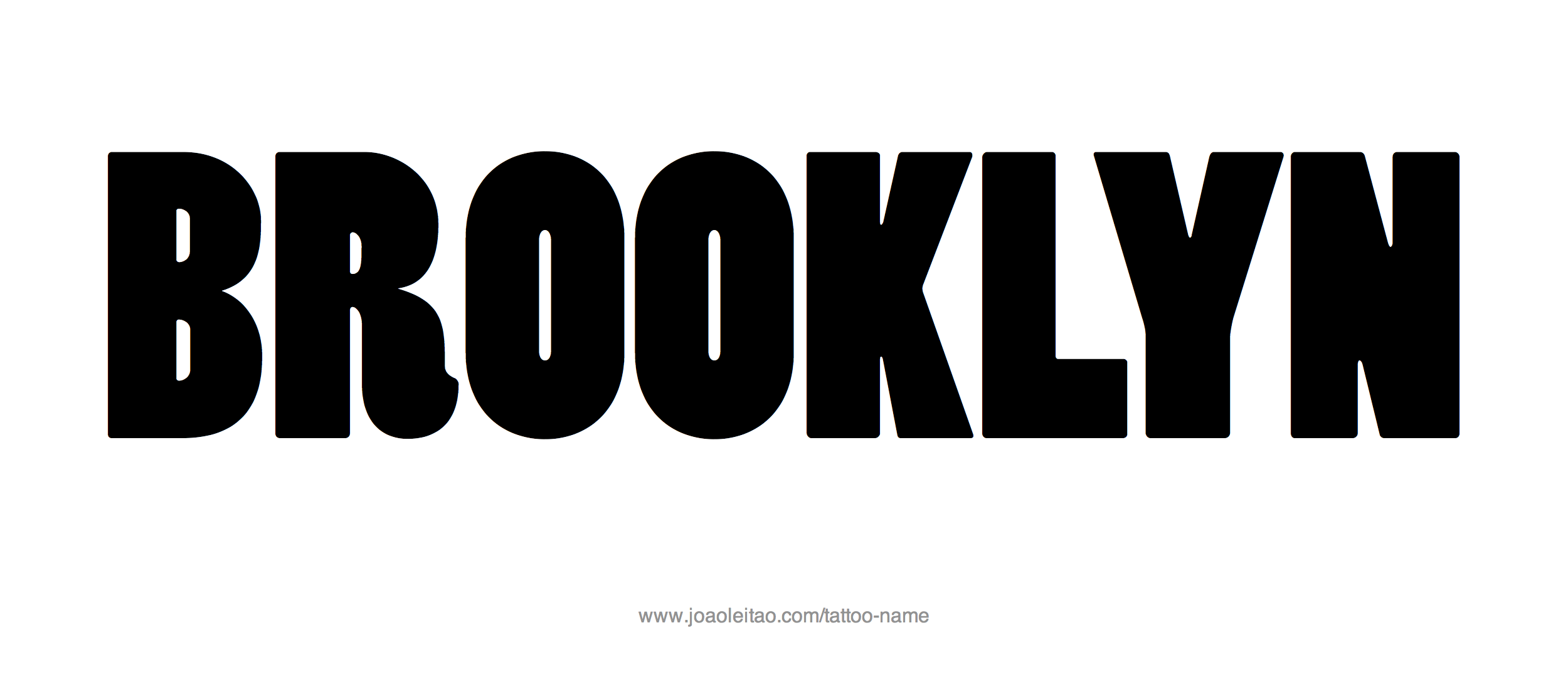 Tattoo Design Name Brooklyn 