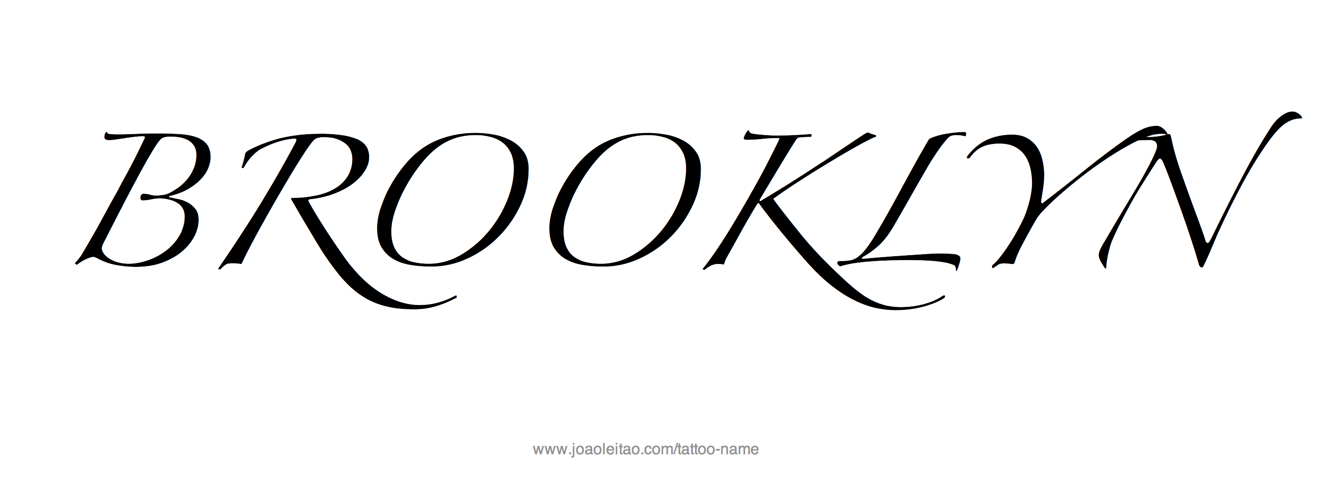 Tattoo Design Name Brooklyn 