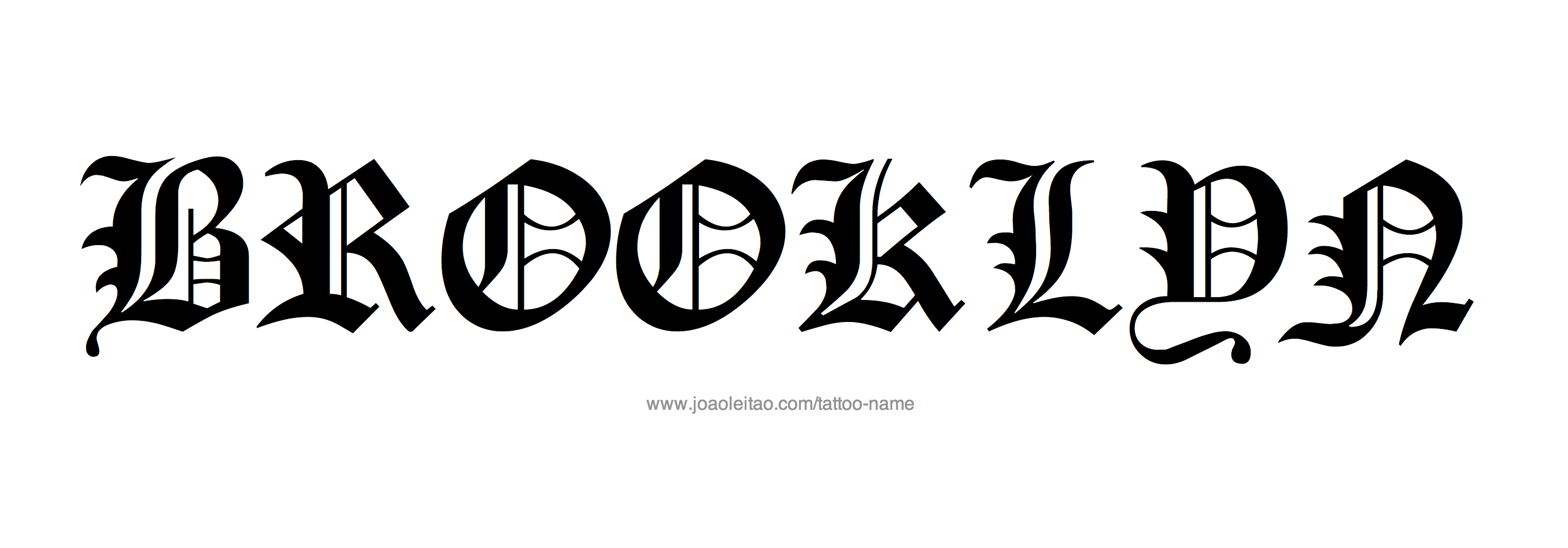 Tattoo Design Name Brooklyn 