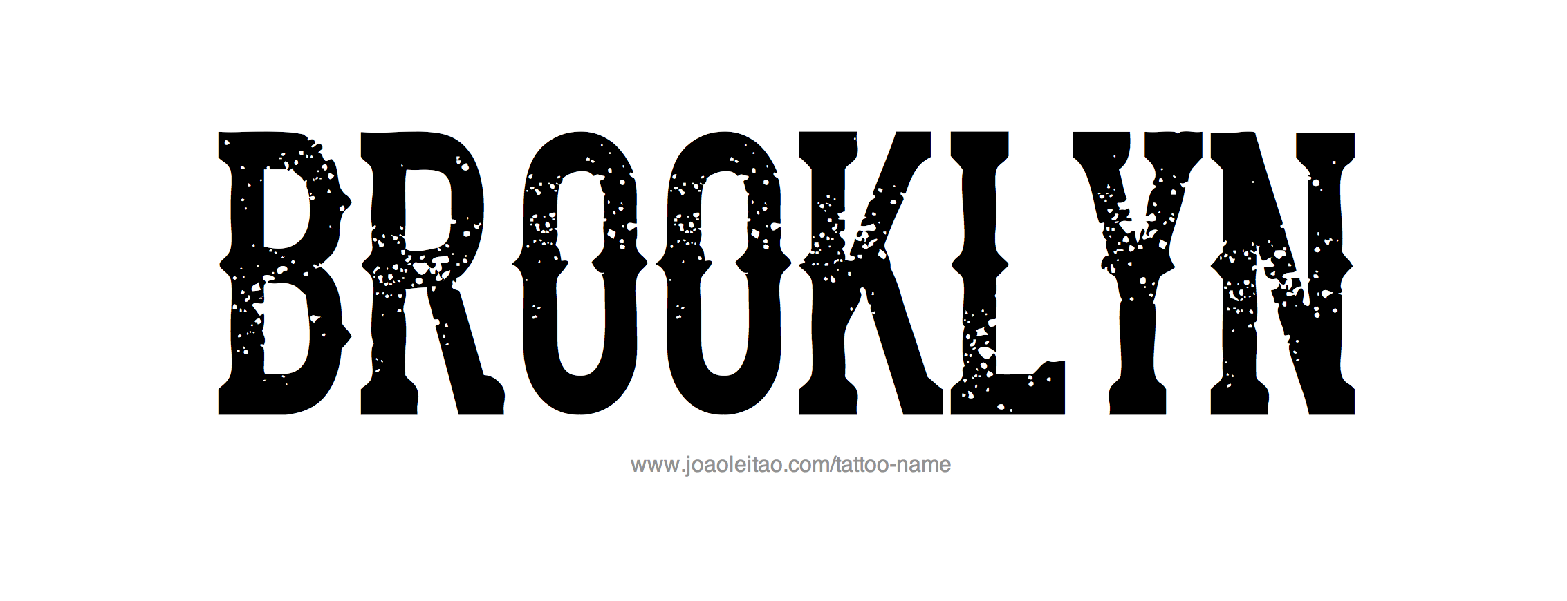 Tattoo Design Name Brooklyn 