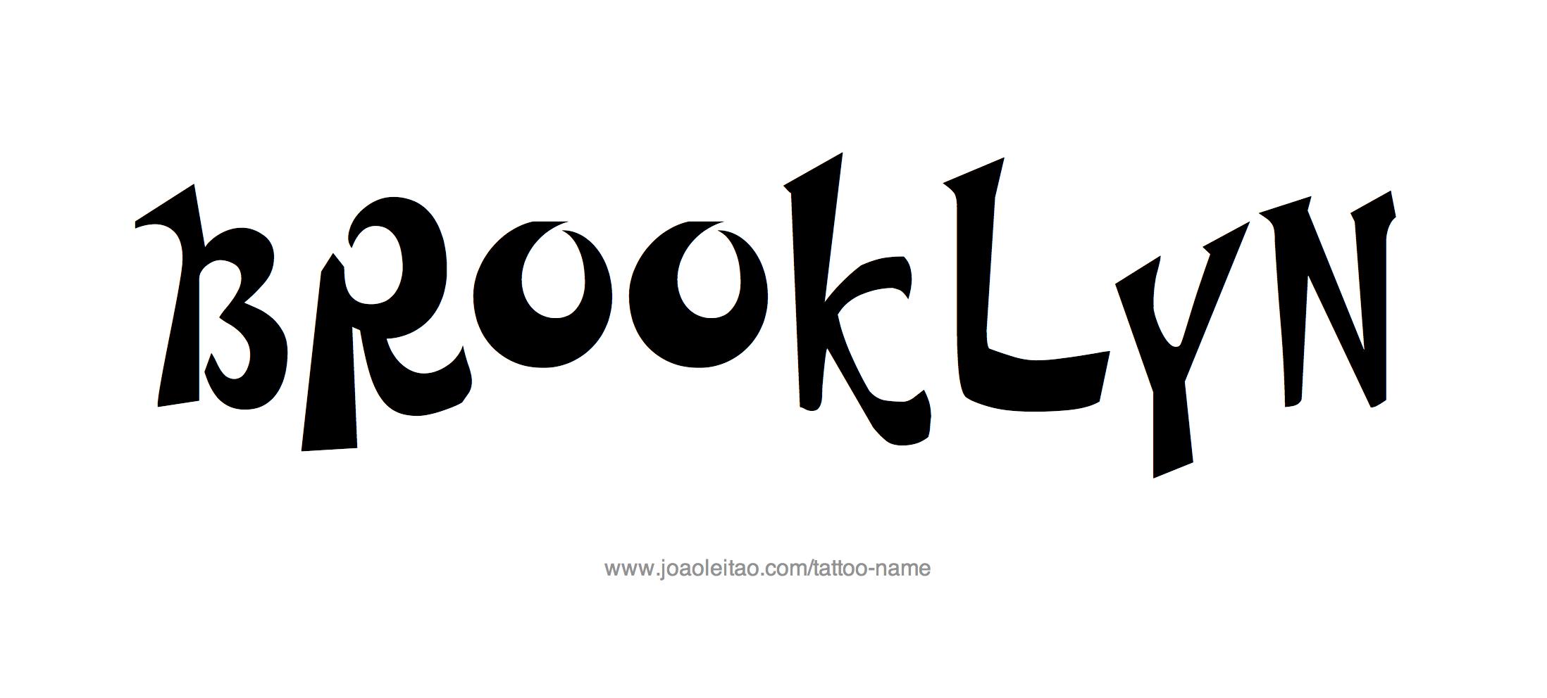 Tattoo Design Name Brooklyn 