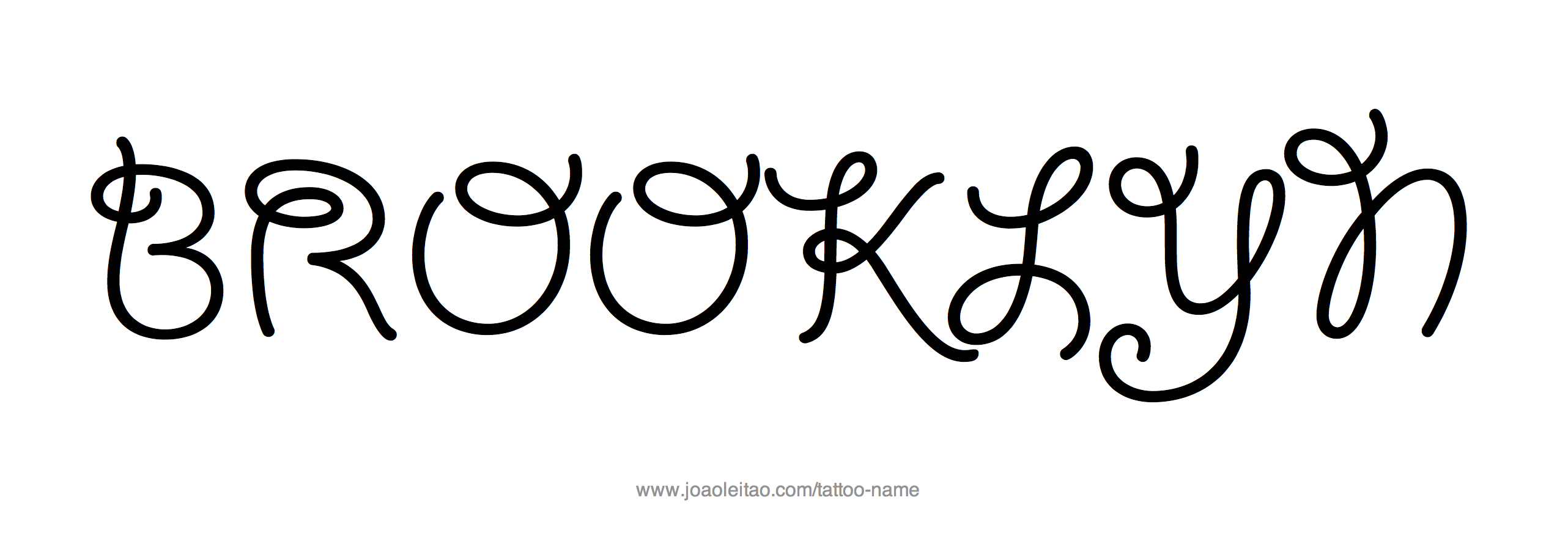 Tattoo Design Name Brooklyn 