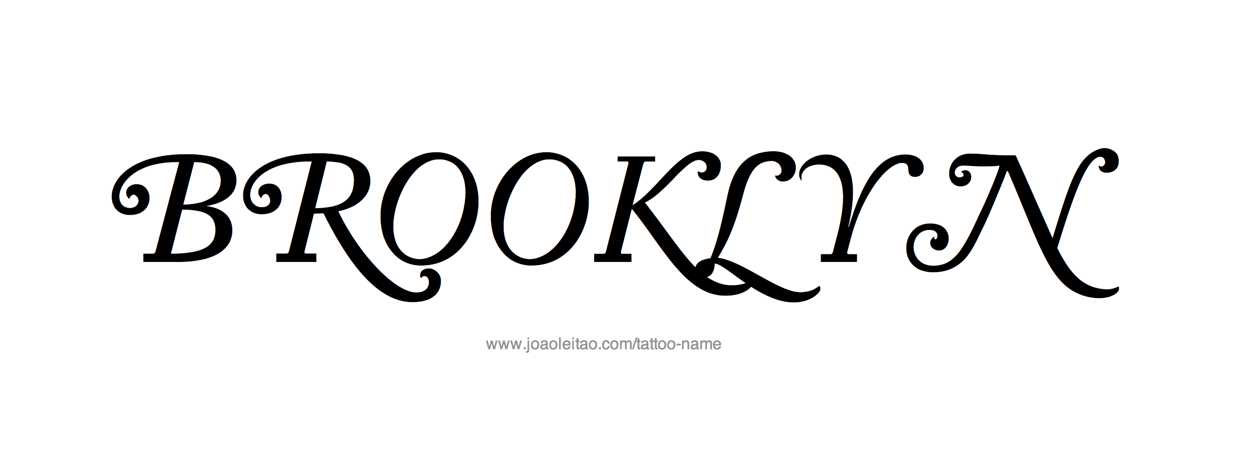 Tattoo Design Name Brooklyn 