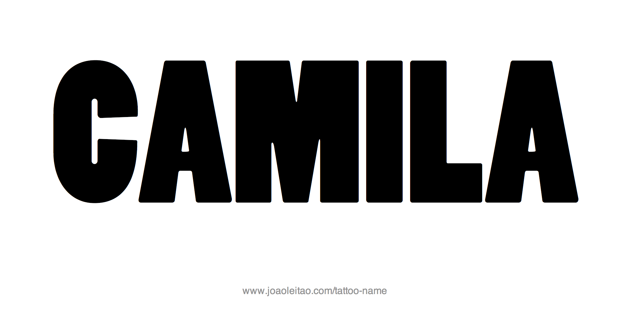 Tattoo Design Name Camila 