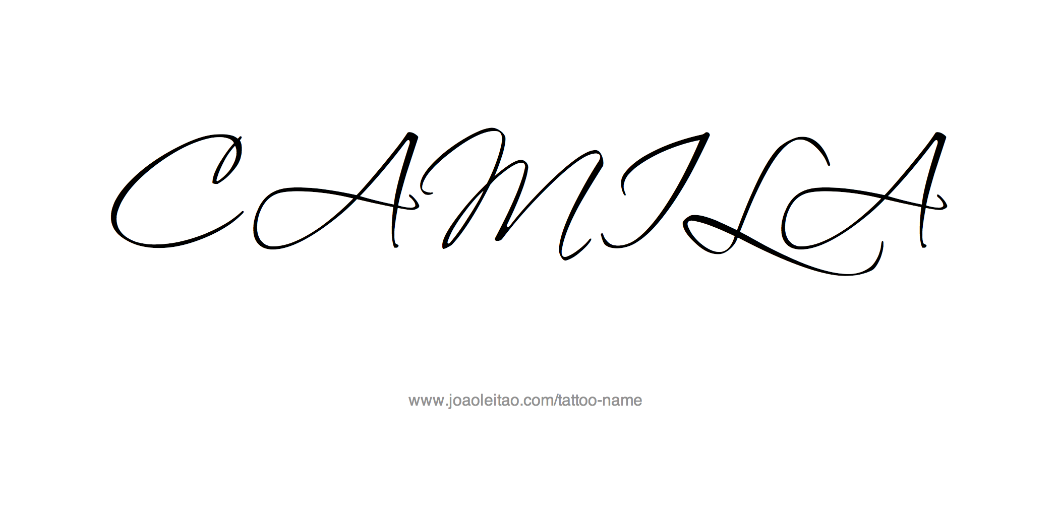 Tattoo Design Name Camila 