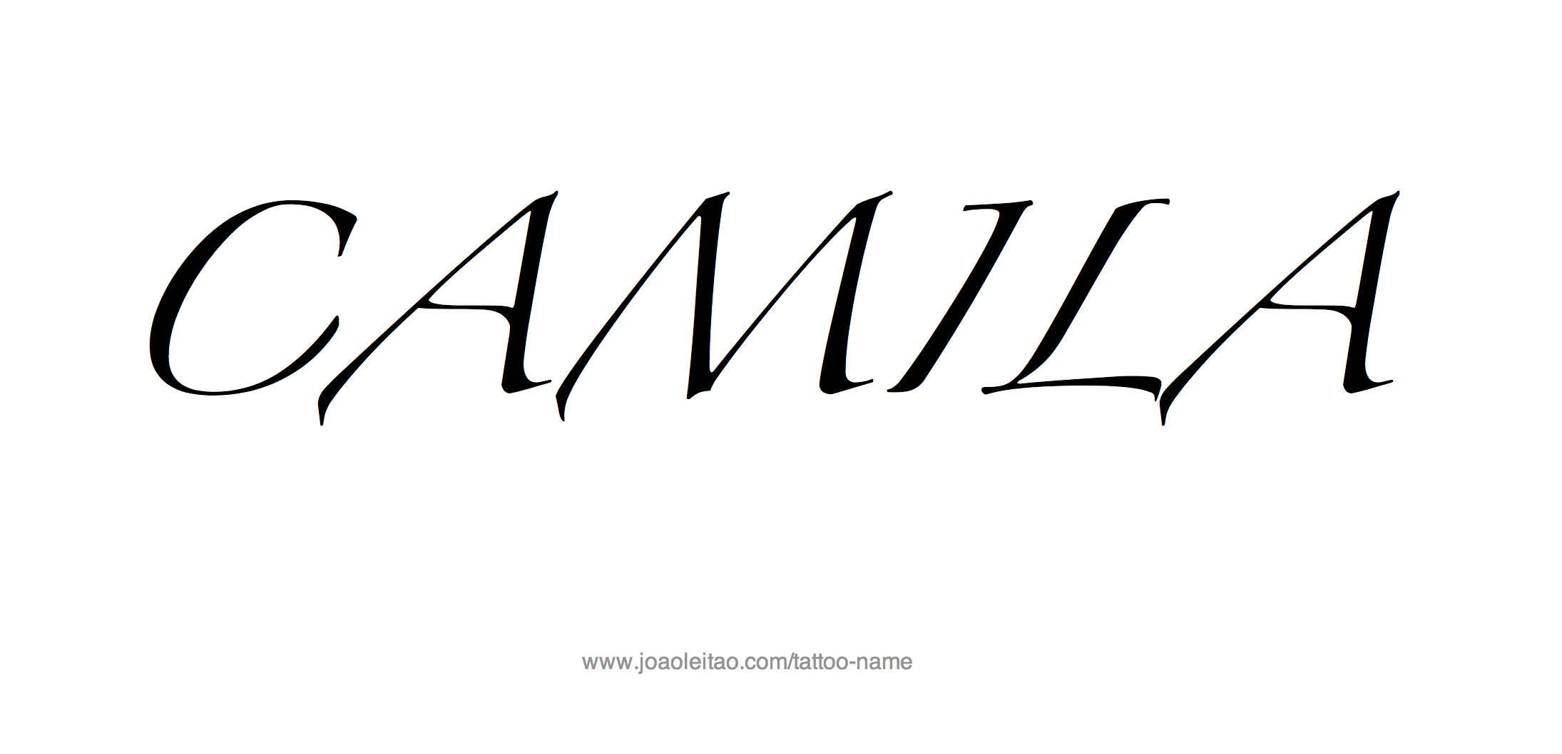 Tattoo Design Name Camila 