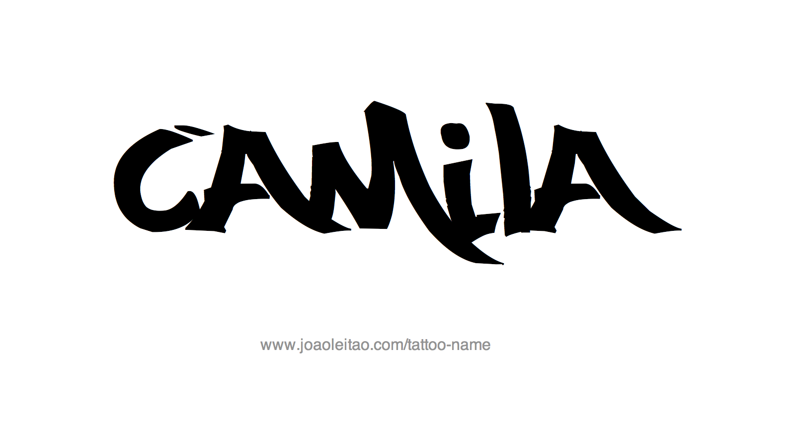 Tattoo Design Name Camila 