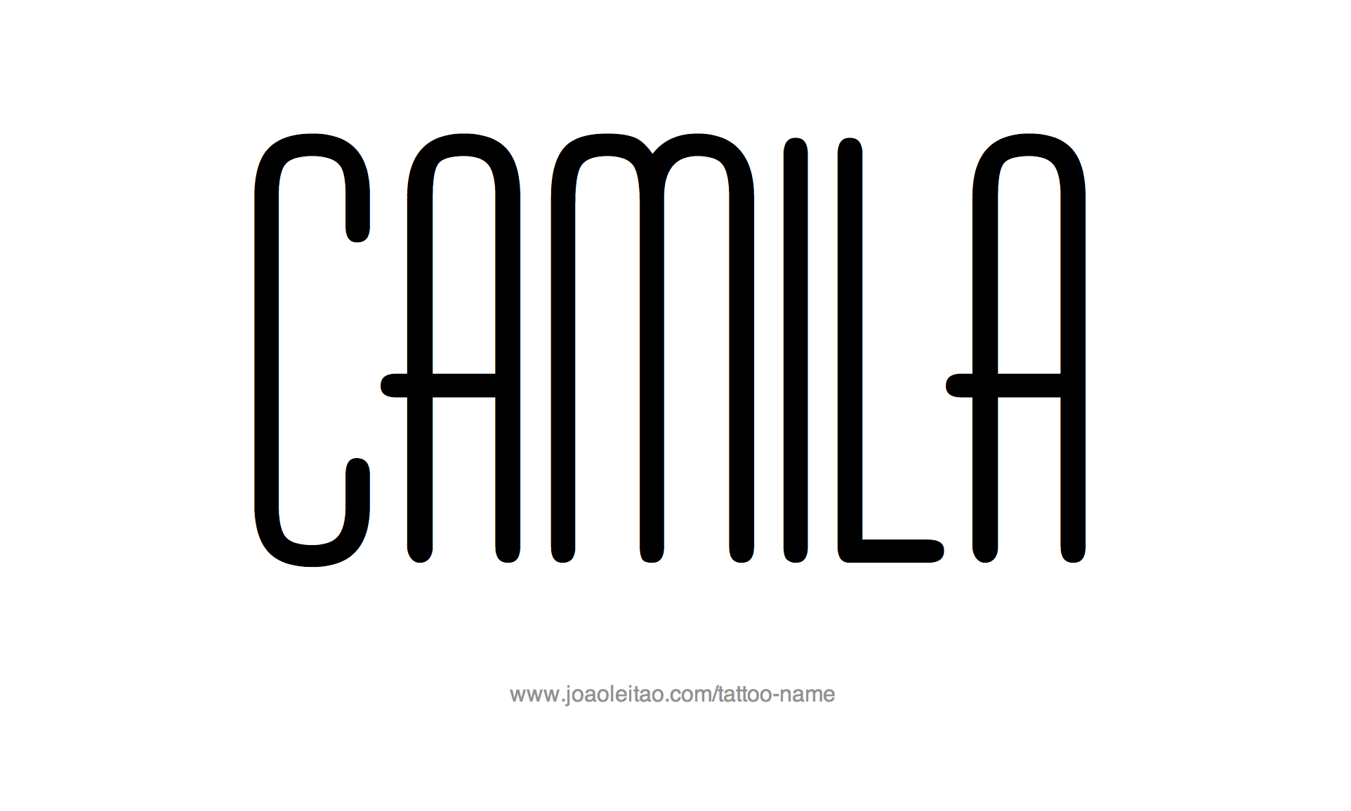 Tattoo Design Name Camila 
